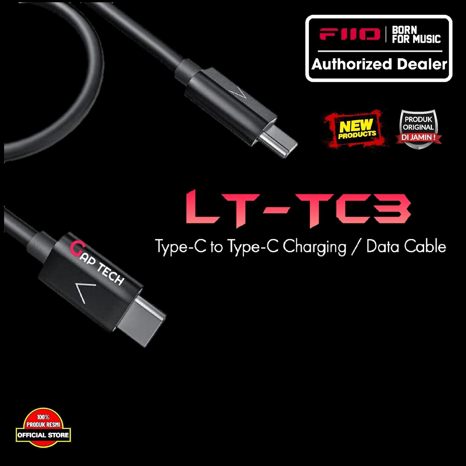 Fiio LT-TC3 / LT TC 3 / LTTC3 Type-C to Type-C Charging / Data Cable Original