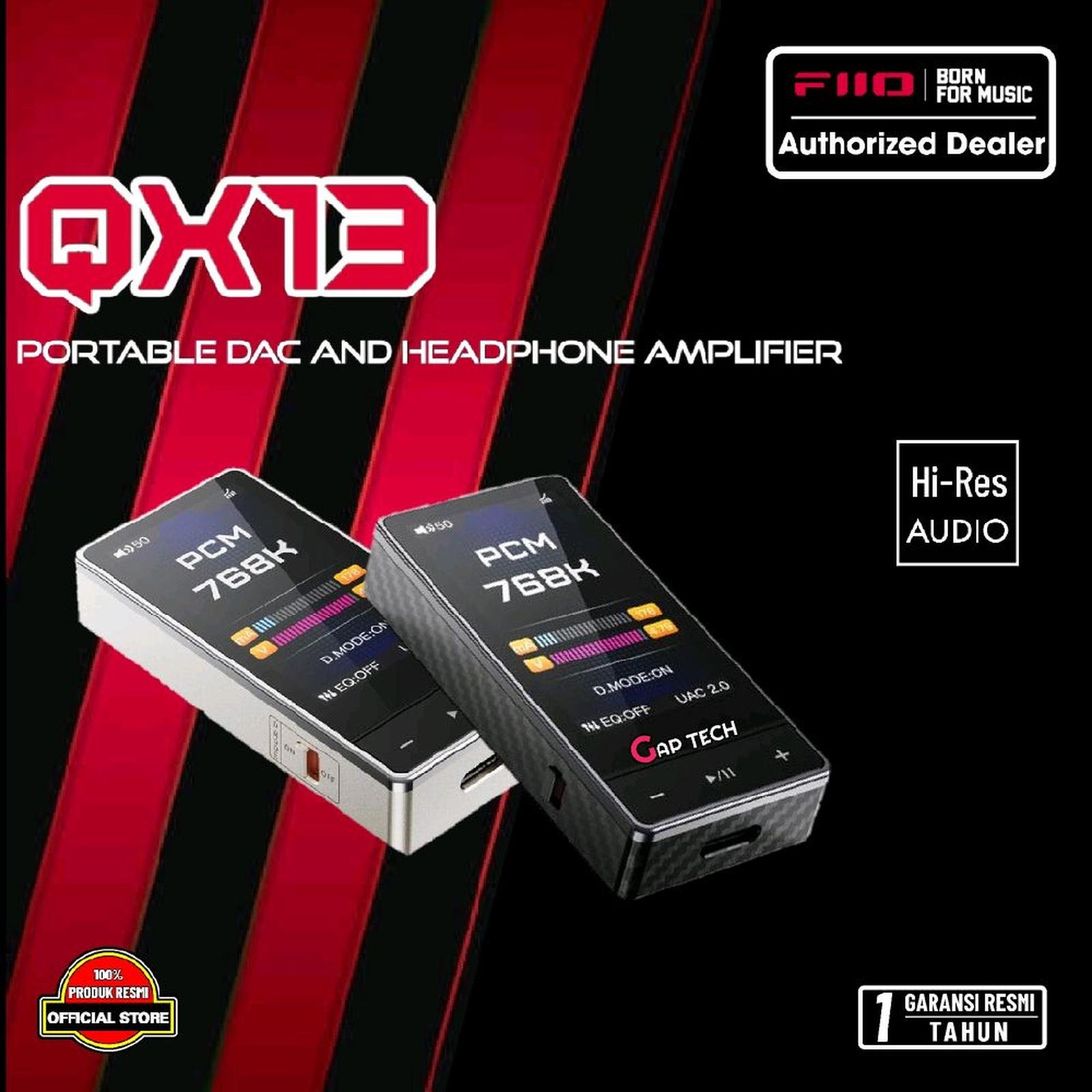FiiO QX13 / QX-13 / QX 13 ES9027SPRO Portable DAC & Headphone Amplifier / DAC AMP Original