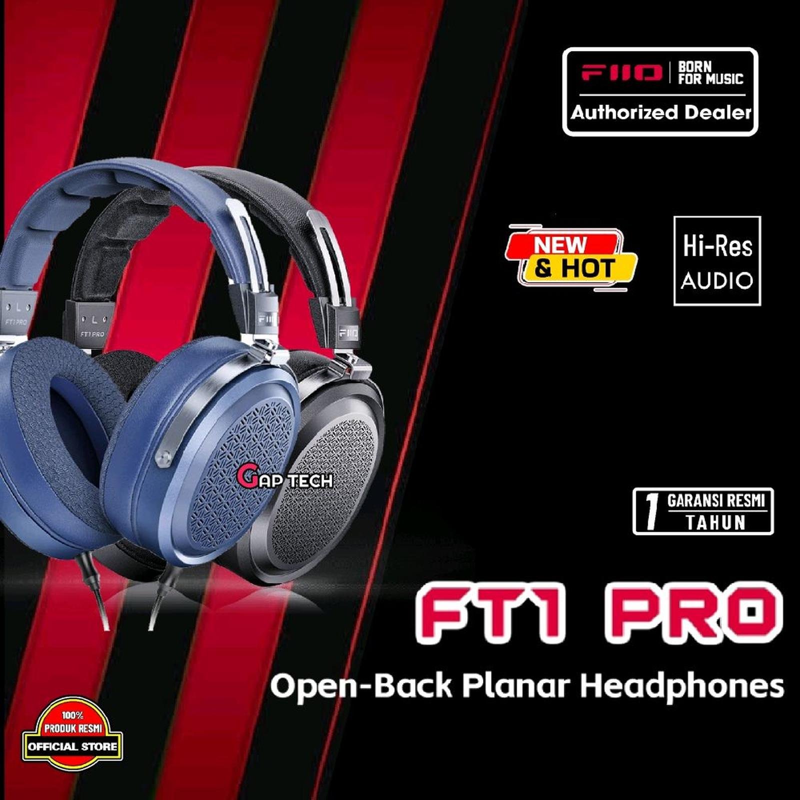FiiO FT1 Pro / FT 1 Pro / FT1Pro Planar Diaphragm Driver Open-Back Headphone Original