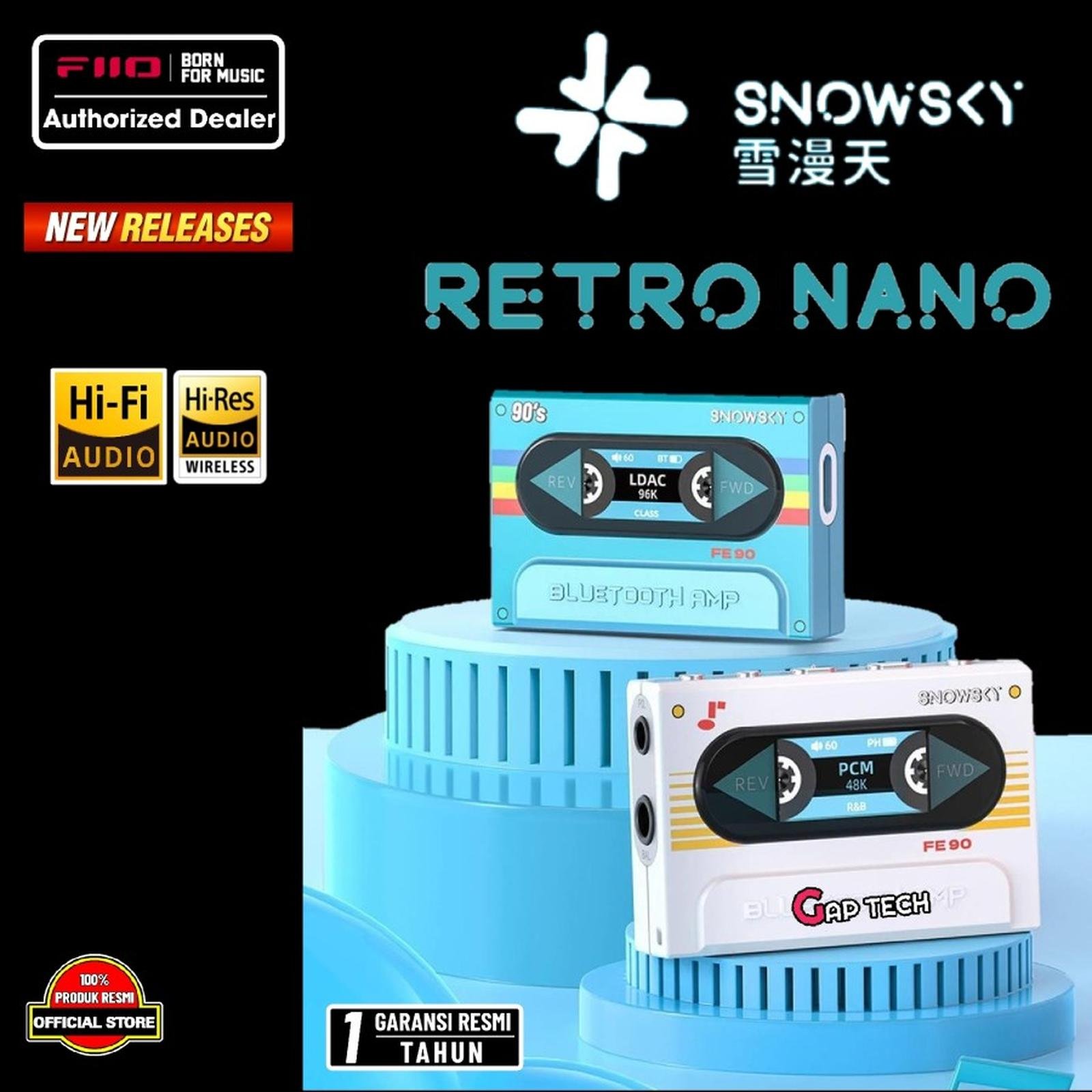Fiio Snowsky Retro Nano Bluetooth DAC and Headphone Amplifier / DAC AMP Original