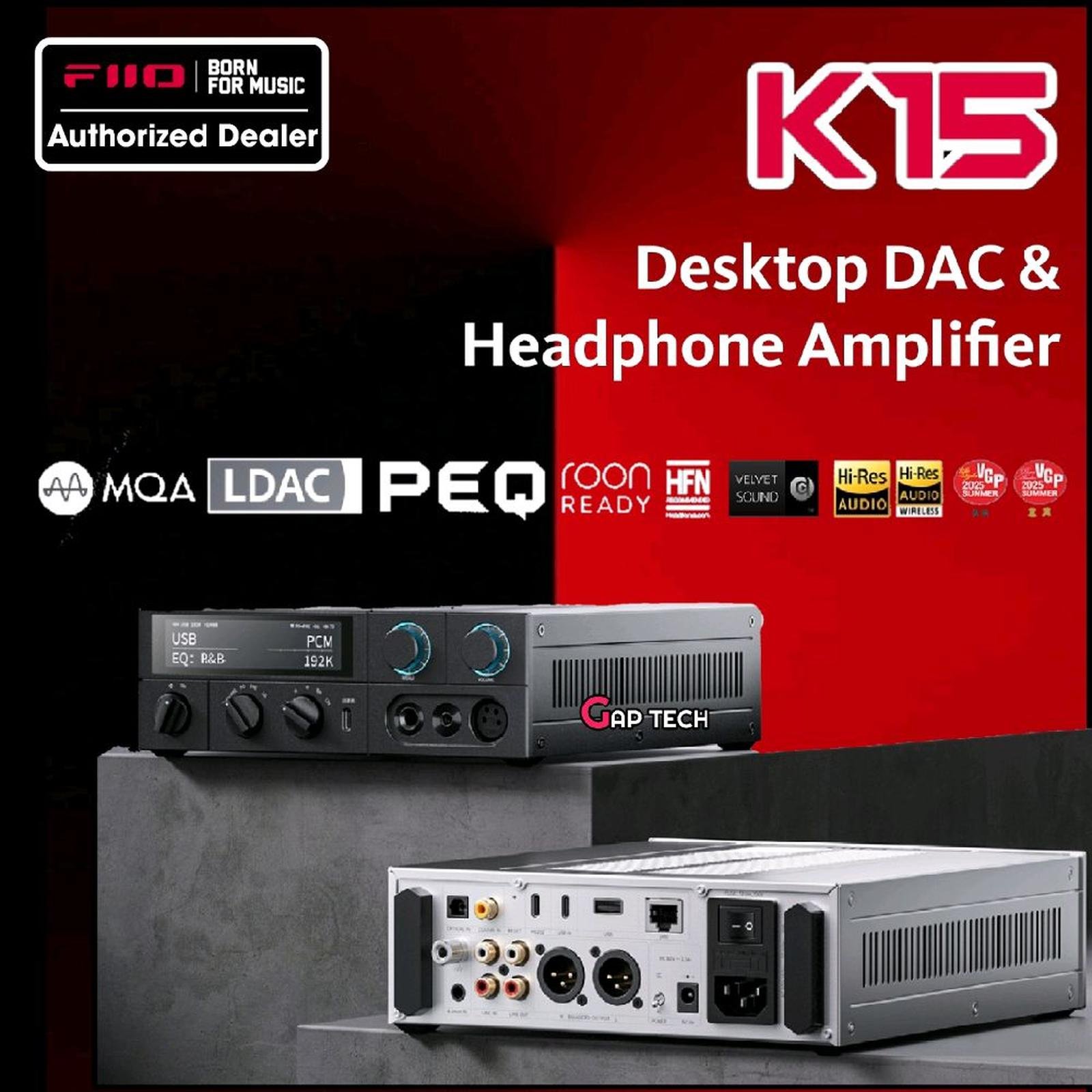 Fiio K15 / K-15 / K 15 Desktop DAC and Headphone Amplifier / DAC AMP Original