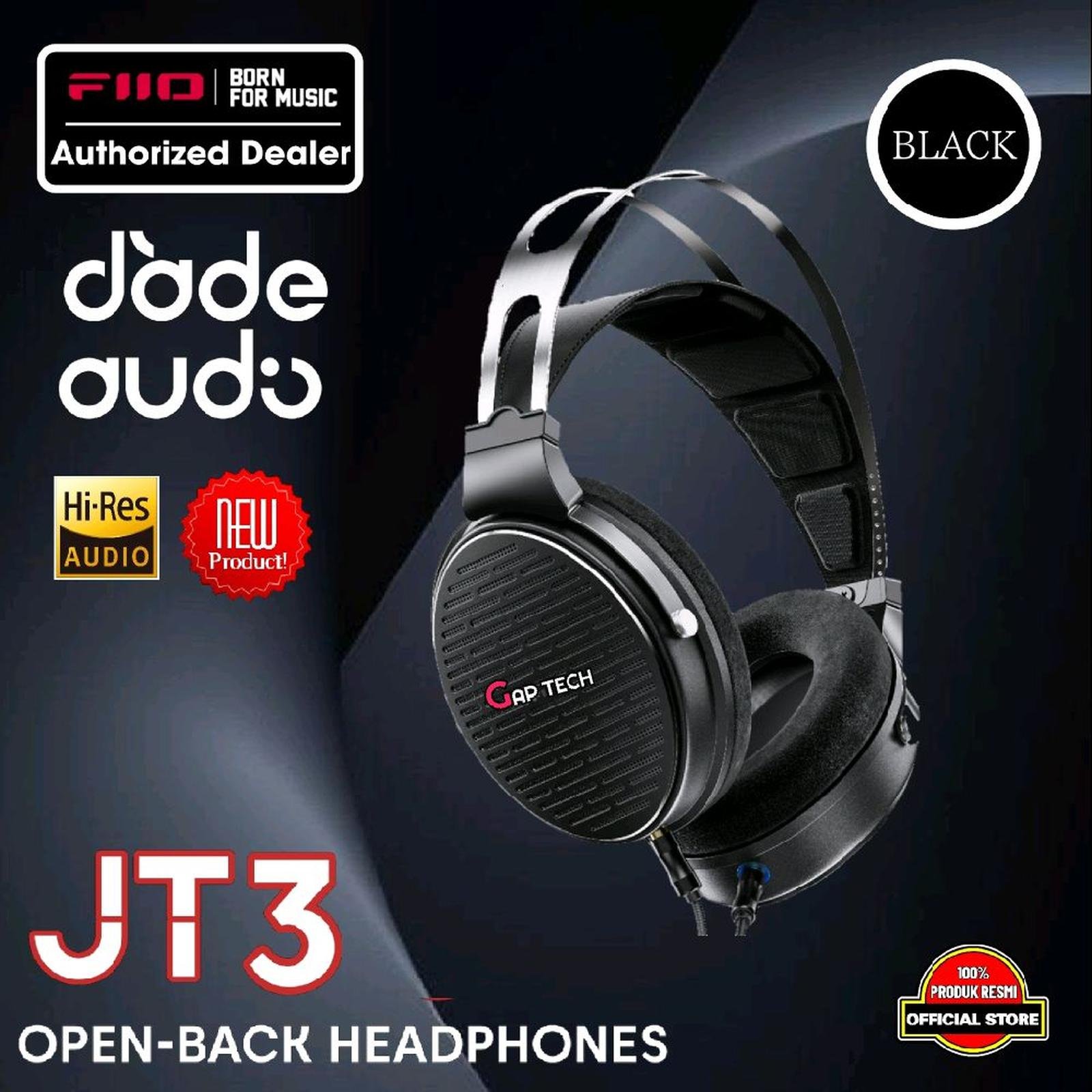 Fiio JT3 / JT 3 High-Fidelity 50mm Dynamic Driver Open Back Headphone Original