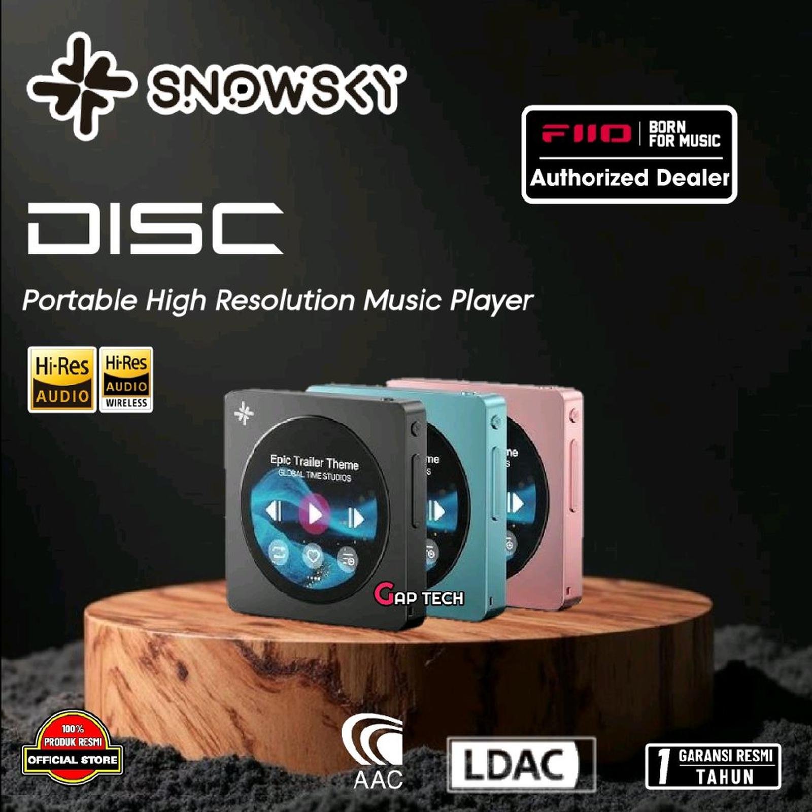 Fiio Snowsky Disc Portable High Resolution Audio Player / Music Player / DAP Original