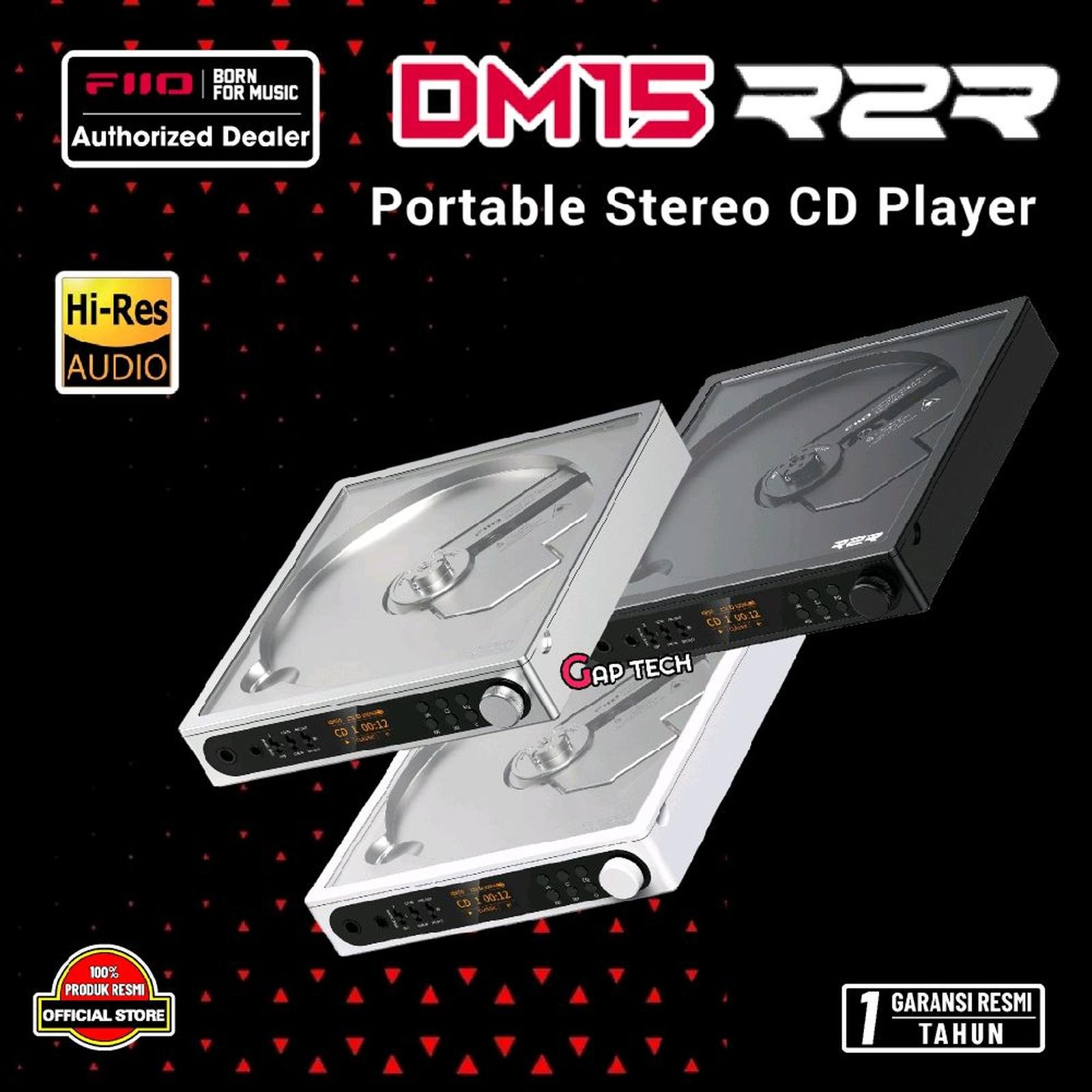 Fiio DM15 R2R / DM 15 R2R / DM-15 R2R Portable Hi-Res CD Player Original