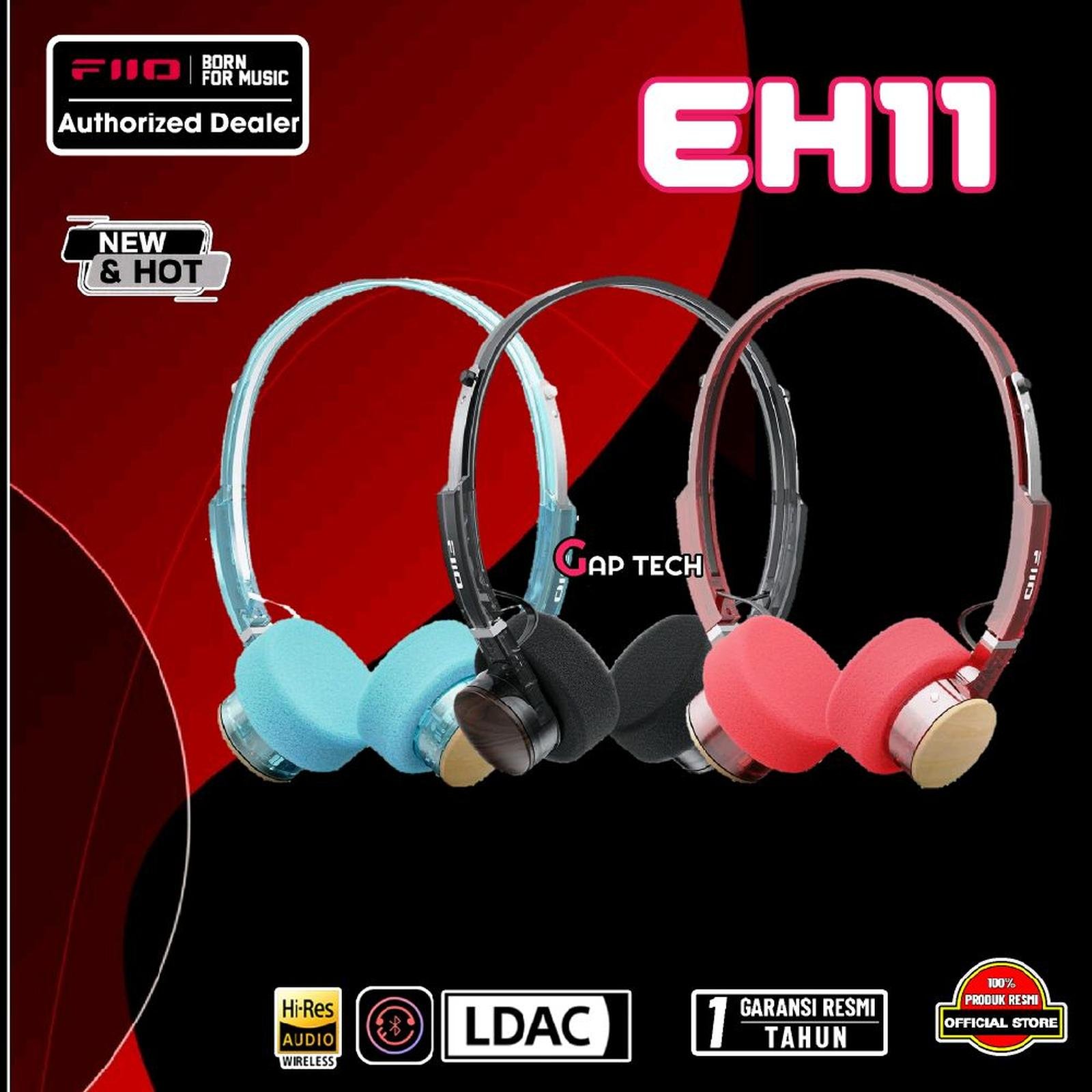 Fiio EH 11 / EH11 / EH-11 Hi-Res Retro Bluetooth Headphone Original