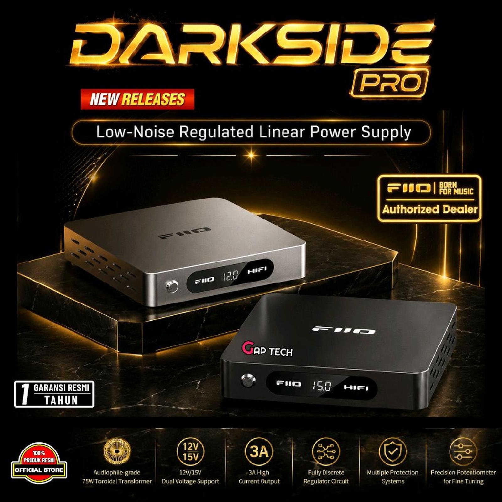 Fiio DARKSIDE PRO / DARK SIDE PRO Low-Noise Regulated Linear Power Supply Original
