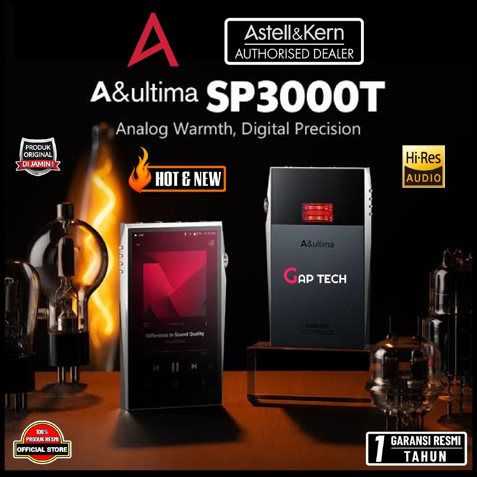Astell&Kern A&ultima AK SP3000T / SP3000 T / SP 3000T / SP 3000 T Premium Hi-Res Vacuum Tube Music Player / Digital Audio Player / DAP Original