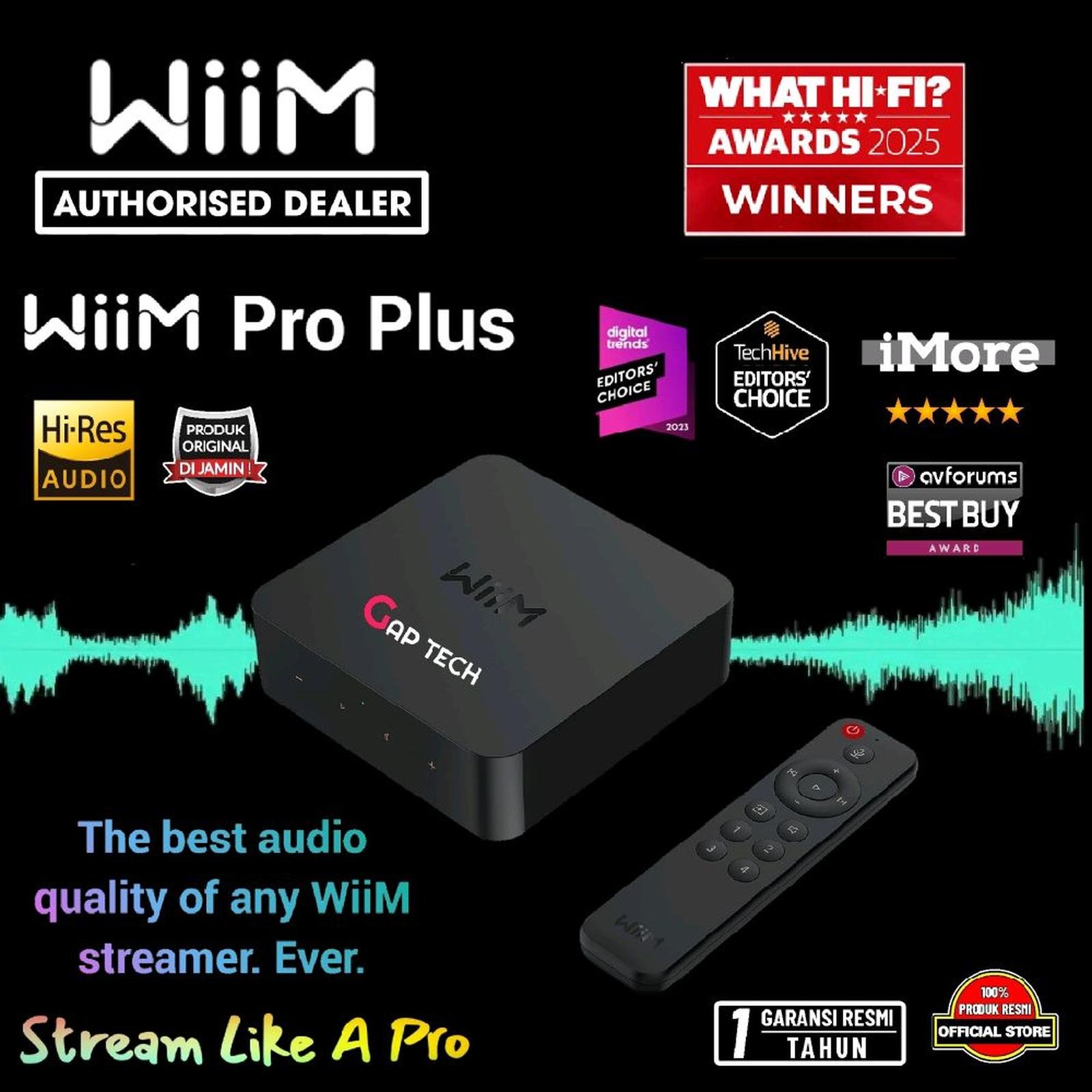 Wiim Pro Plus / Pro + Hi-Res Music Streamer with Premium AKM DAC Original