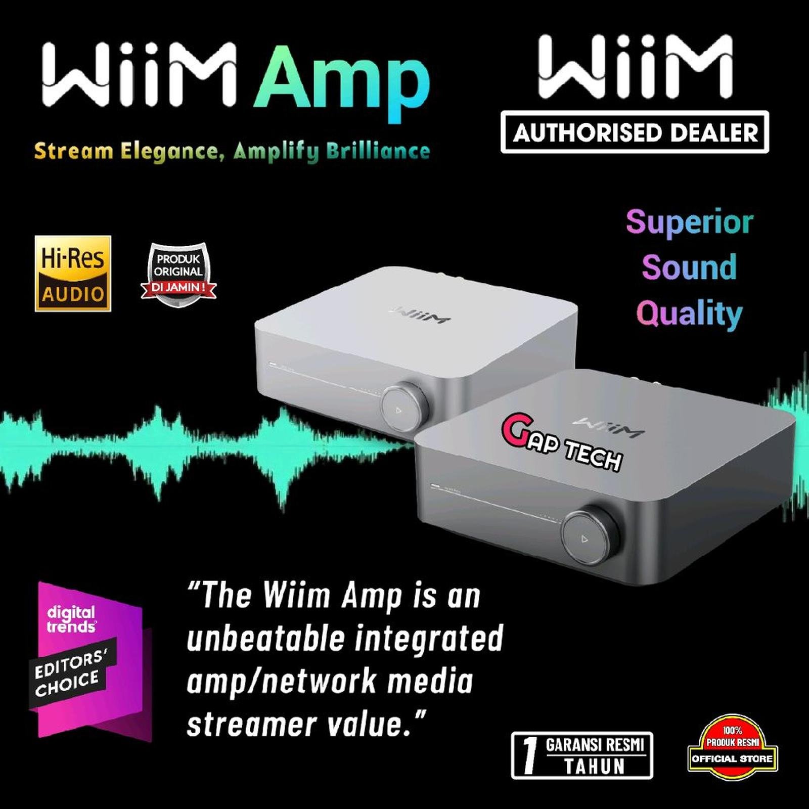 Wiim Amp Hi-Res Multiroom Streaming Amplifier with AirPlay 2 Original