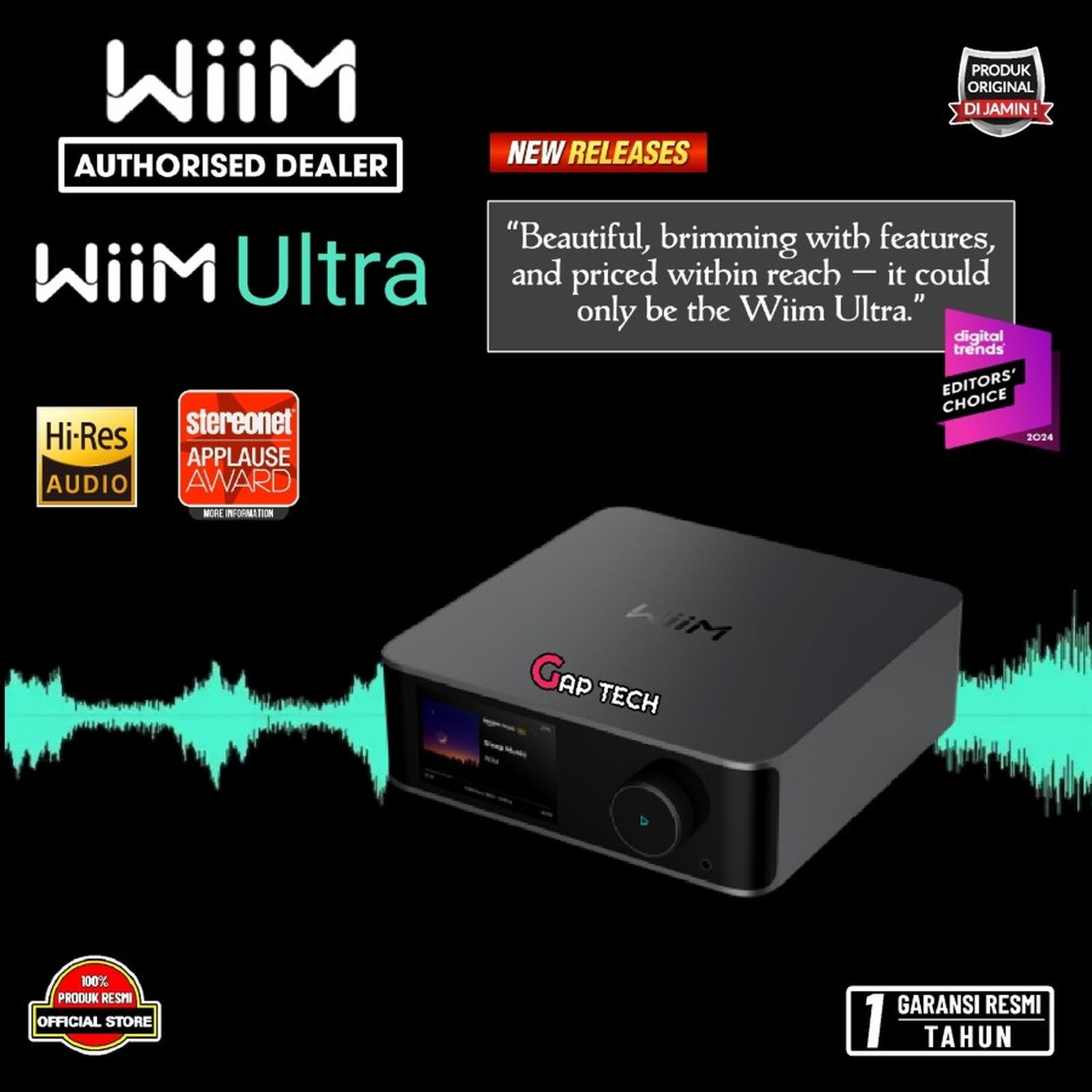 WiiM Ultra Music Streamer & Digital Preamp with Touch Display Original