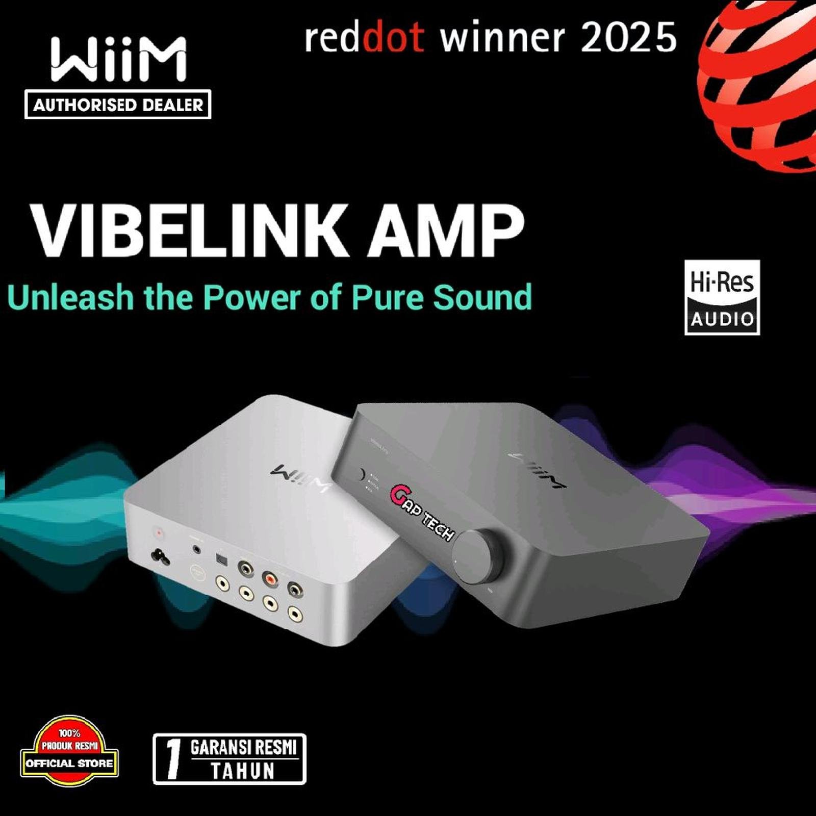 WiiM Vibelink Amp Premium Power Amplifier with Premium ESS 9039Q2M DAC and TI TPA3255 - Amplifier Original