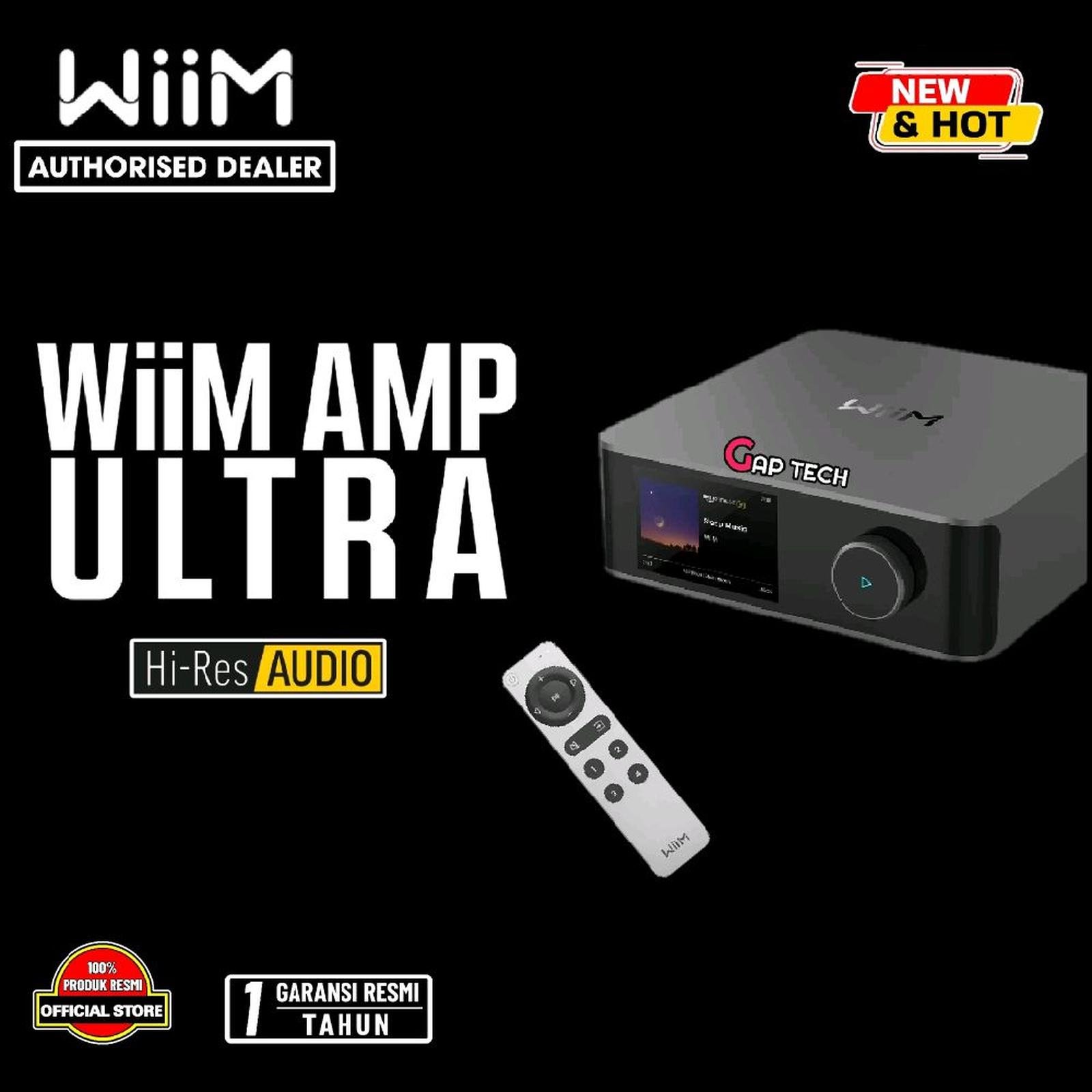 WiiM Amp Ultra Streaming Amplifier with Premium ESS ES9039Q2M DAC and Dual TI TPA3255 Amps / Streaming Amplifier Original