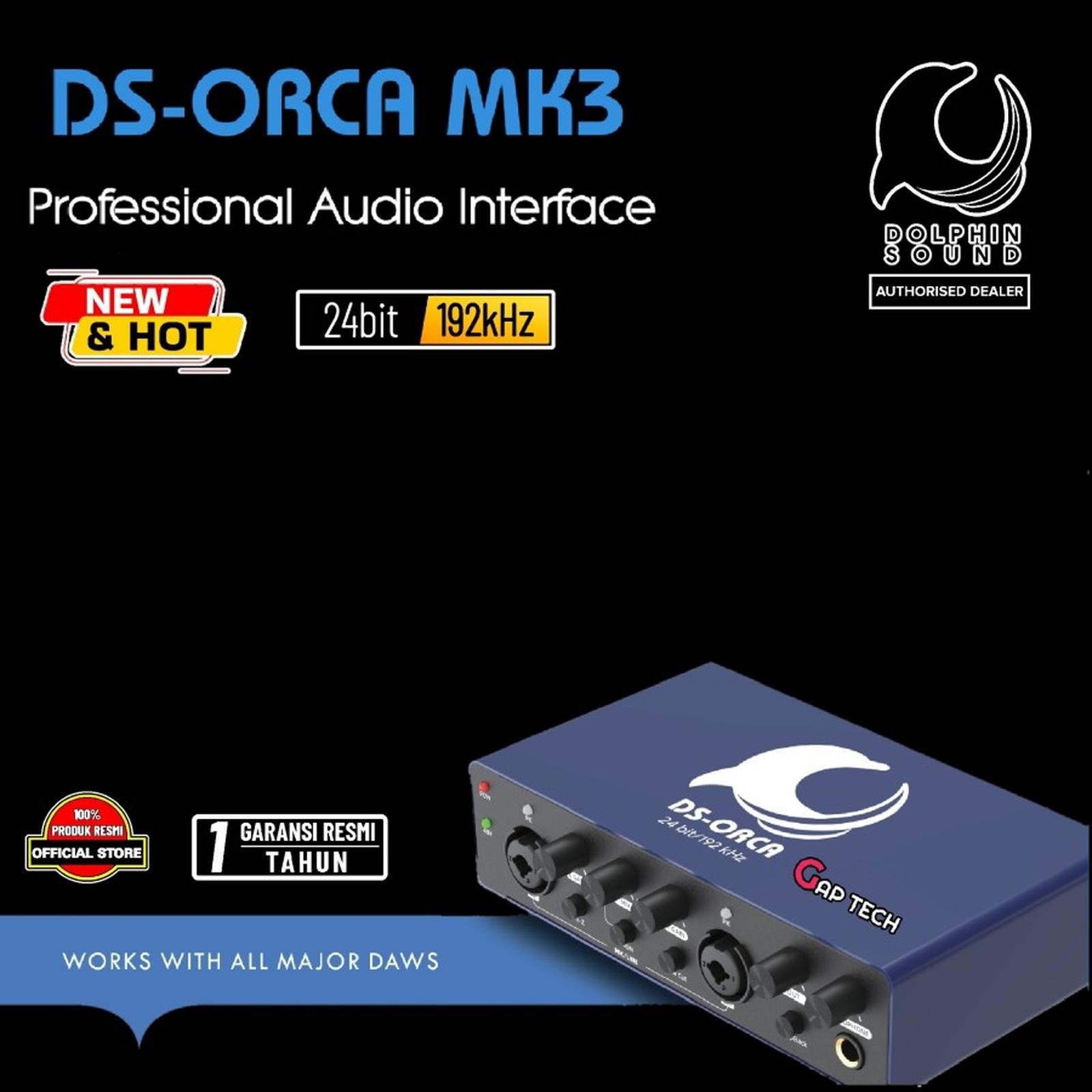 Dolphin DS ORCA MK3 / MK 3 / Gen 3 / Mark 3 24bit / 192kHz Audio Interface / Soundcard Original