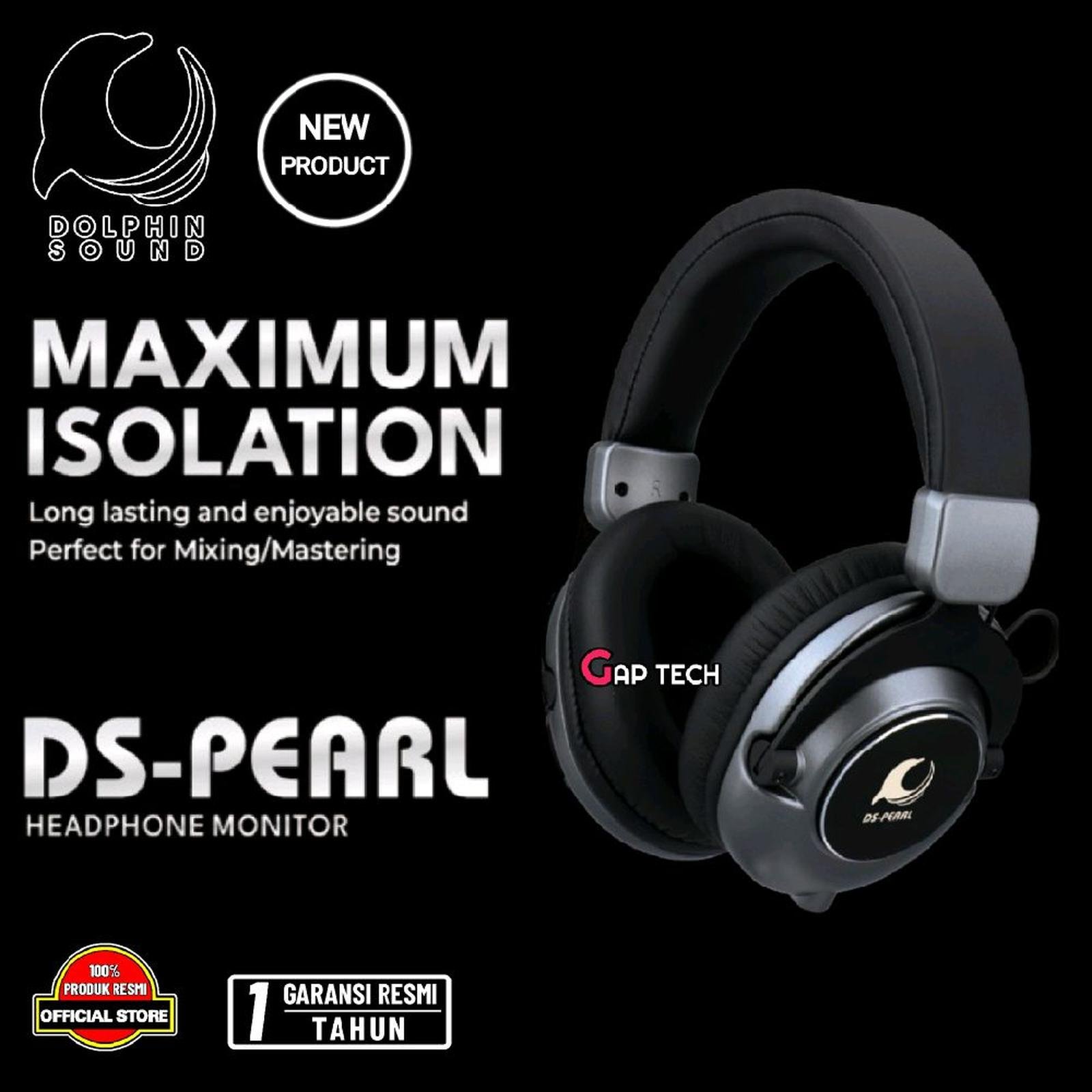 Dolphin Sound DS-Pearl / DS Pearl Over Ear Studio Monitor Headphone Original