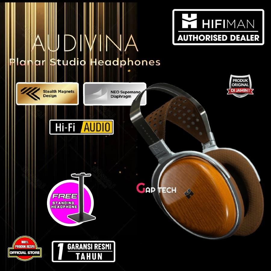 Hifiman AUDIVINA Closed Back Planar Studio Headphones Original
