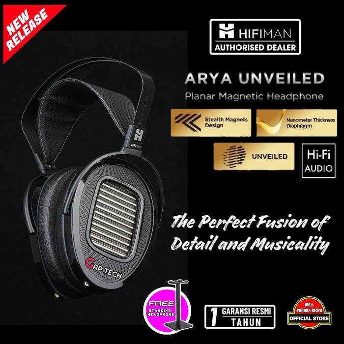 Hifiman Arya Unveiled Premium Open Back Planar Magnetic Headphone Original