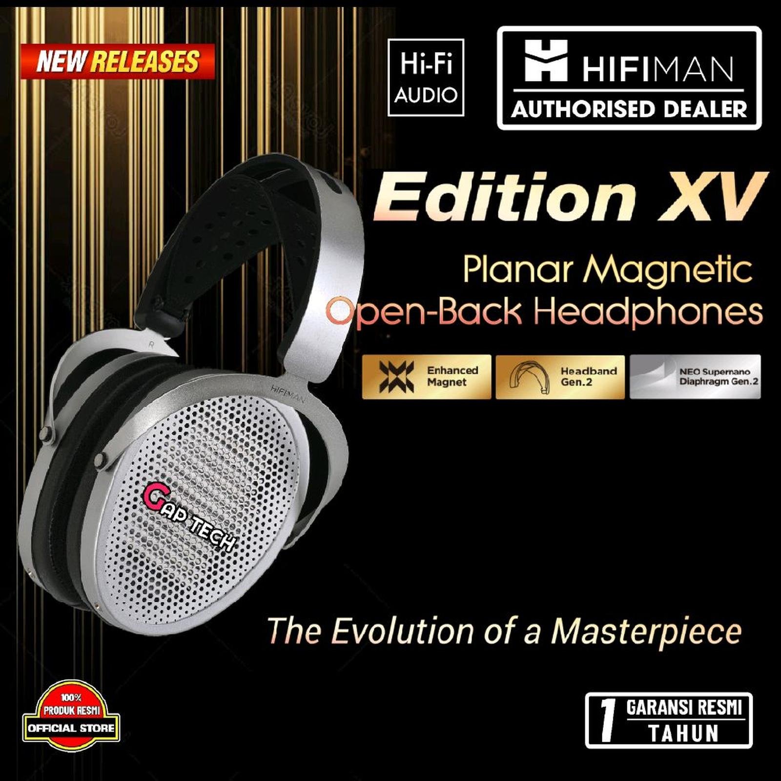 Hifiman Edition XV / EditionXV Planar Magnetic Open-Back Headphones Original