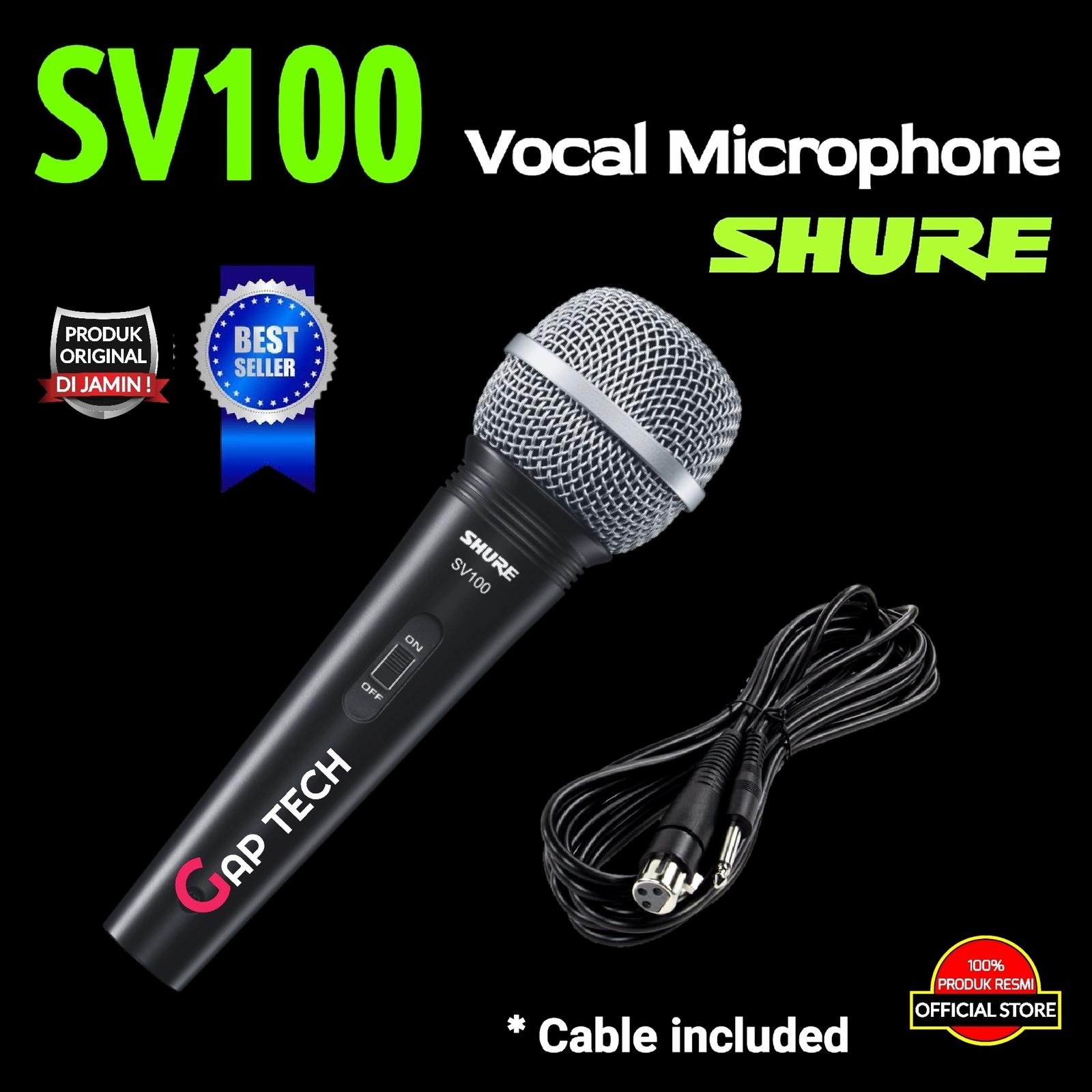 SHURE SV100 / SV 100 Dynamic Vocal Microphone Original