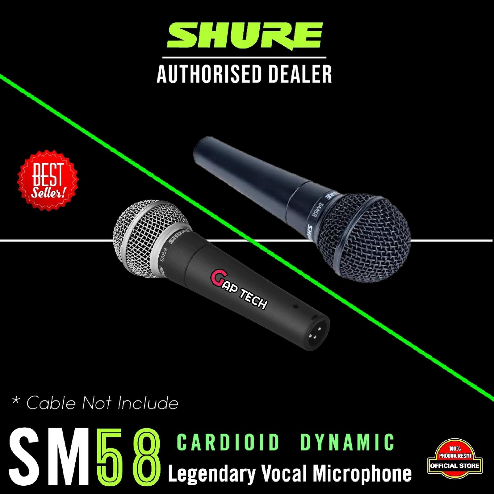 Shure SM58 / SM 58 Legendary Dynamic Vocal Microphone Original