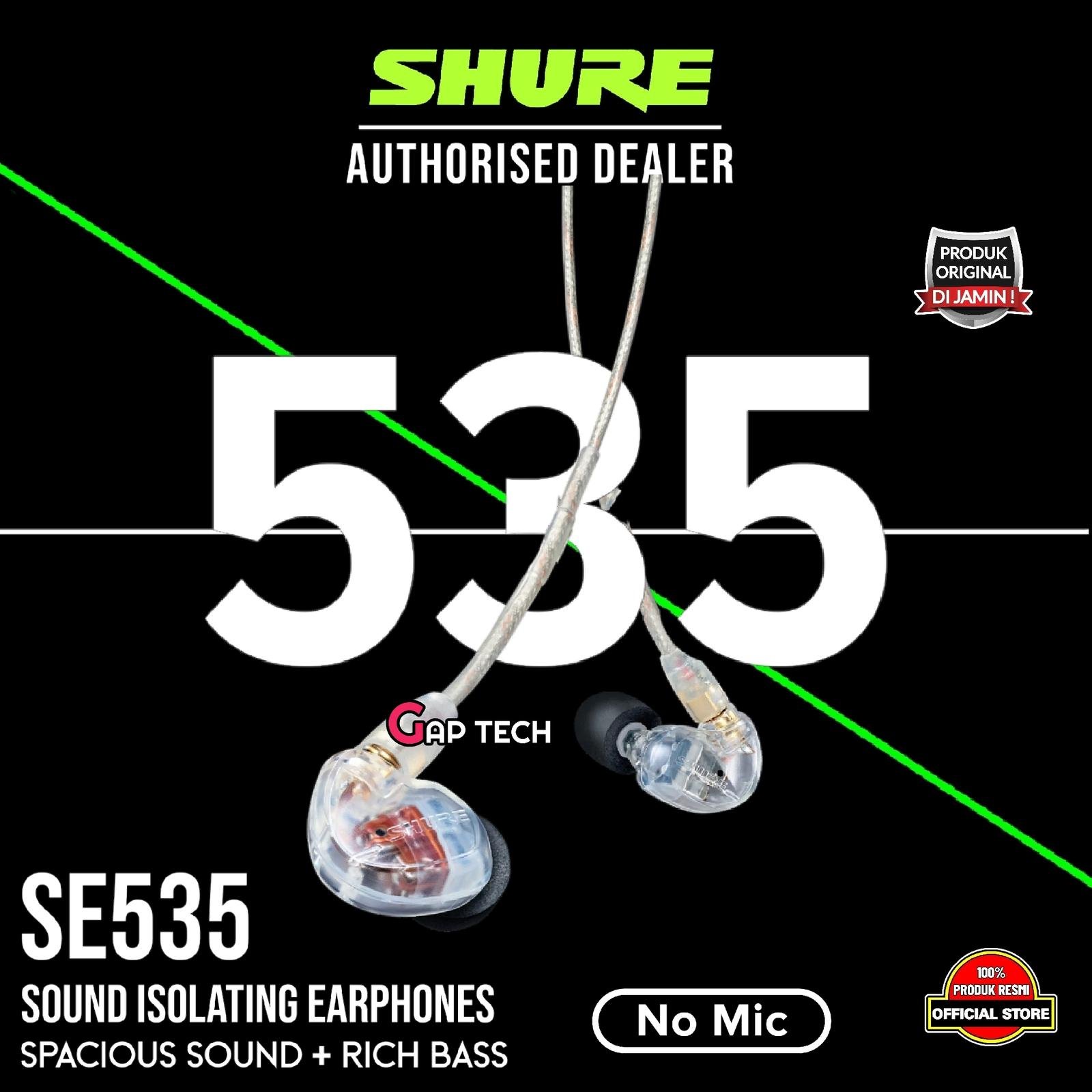SHURE SE535 / SE 535 with Three Balanced Armature Drivers IEM Original