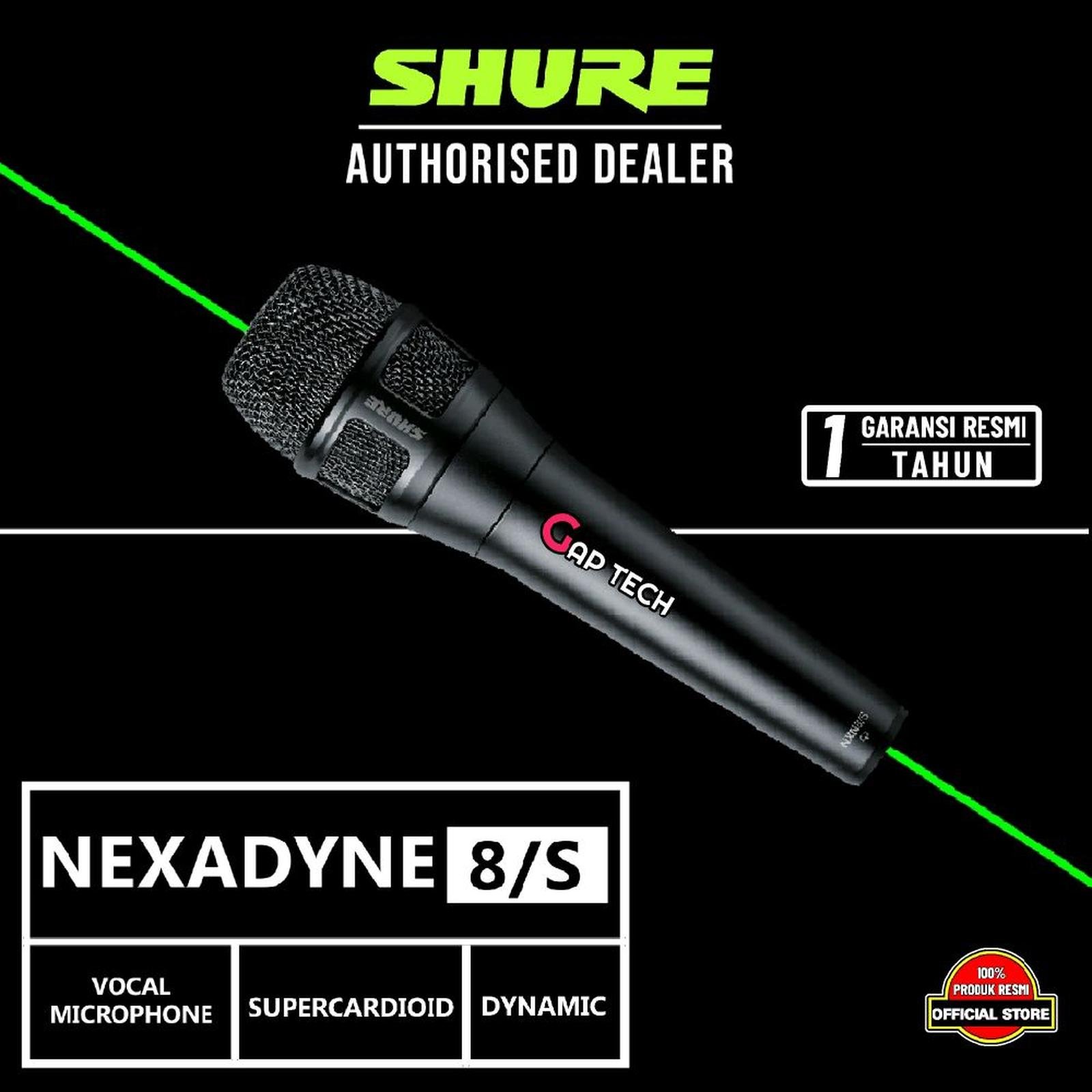 Shure Nexadyne 8/S / Nexadyne 8S / Nexadyne8S / Nexadyne 8 S Supercardioid Dynamic Vocal Microphone for Professional Performance Original