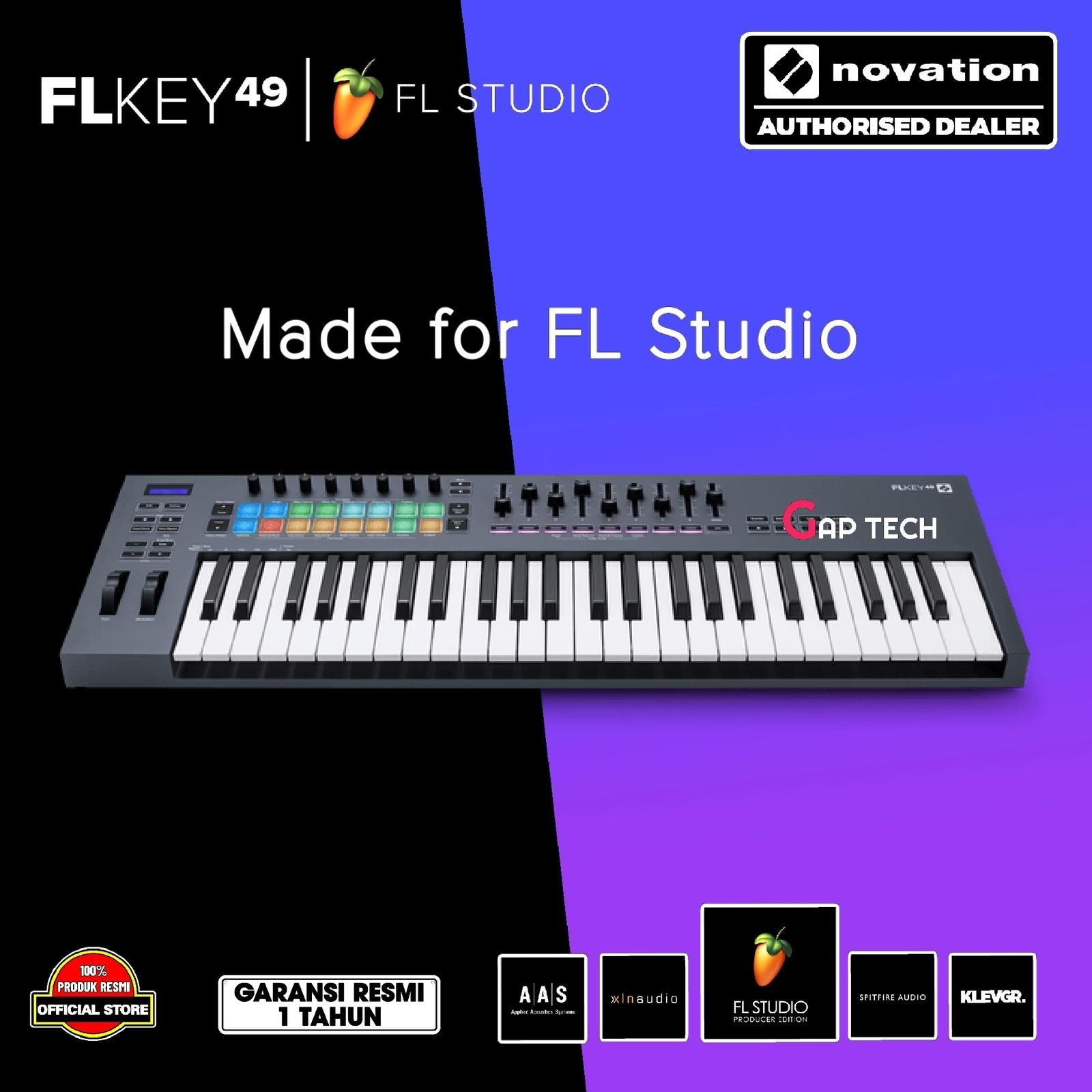 Novation FLkey 49 / FLkey49 USB MIDI Keyboard Controller for FL Studio Original