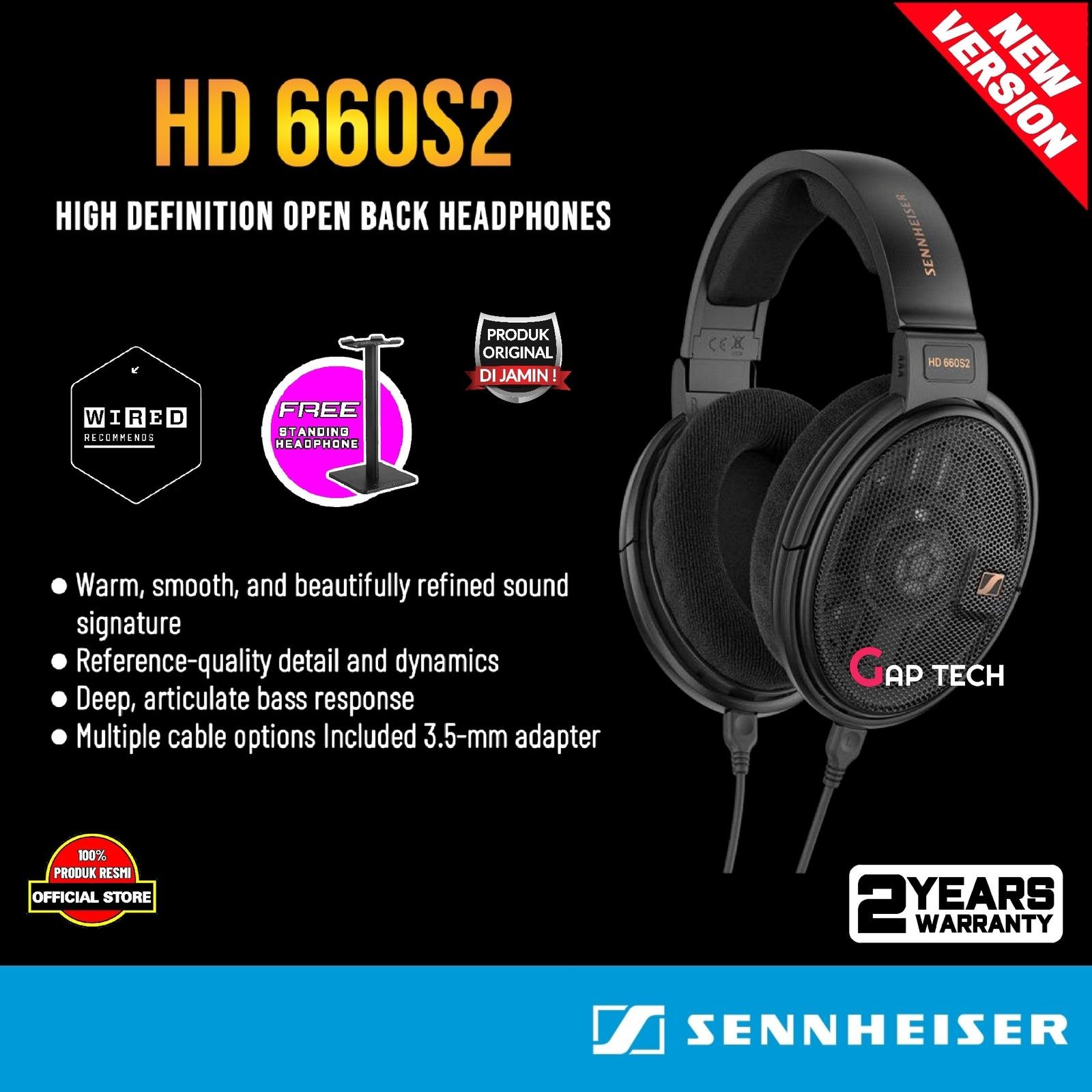 Sennheiser HD 660S2 / HD 660 S2 /HD660S2 Open Back Reference Headphone Original