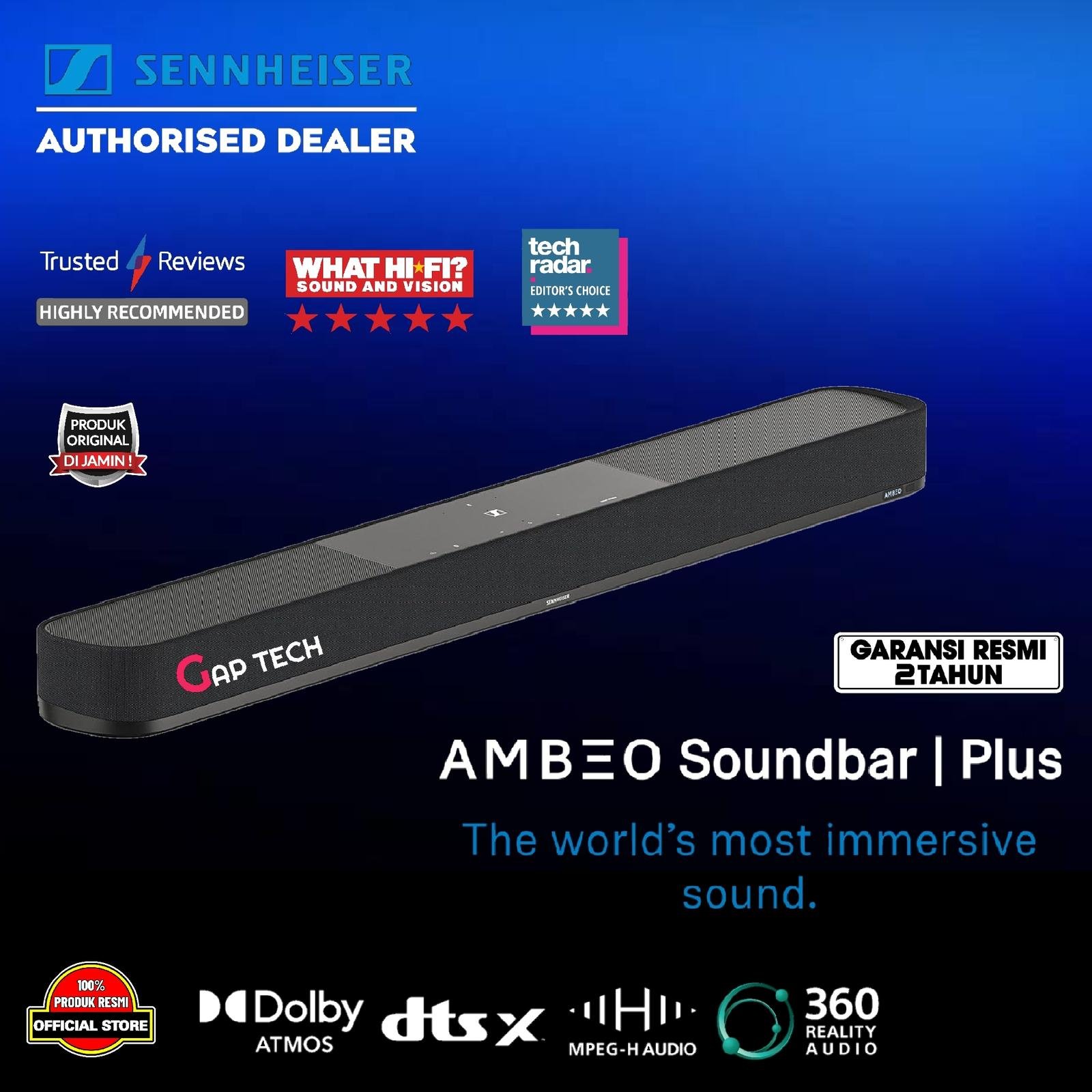 Sennheiser AMBEO Plus 3D Surround Sound with Virtual 7.1.4 Soundbar Original