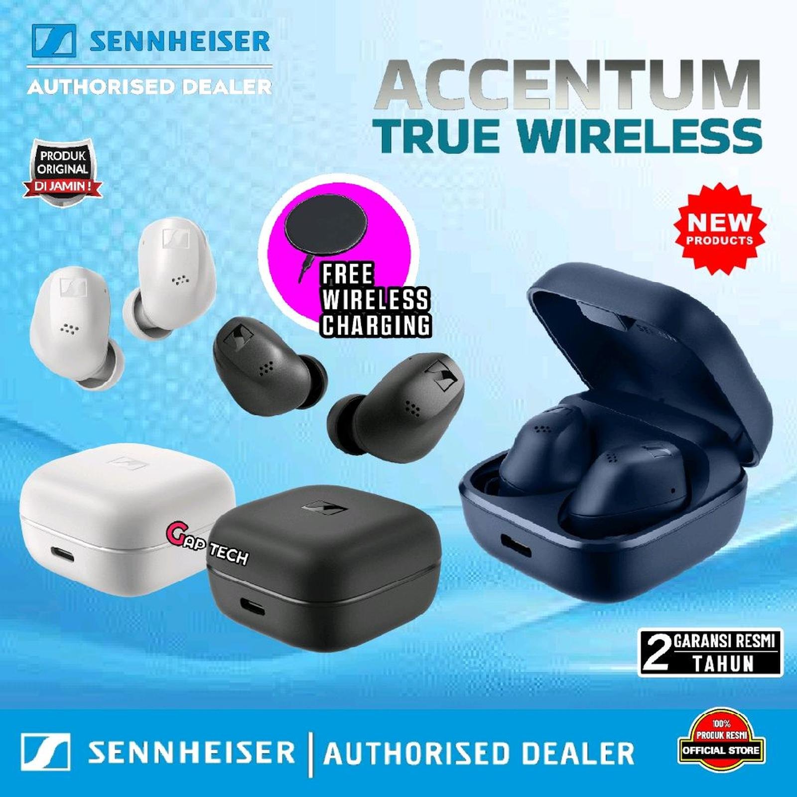 Sennheiser ACCENTUM True Wireless Hybrid Active Noise Cancelling True Wireless Earbuds with Crystal Clear Sound / TWS Original