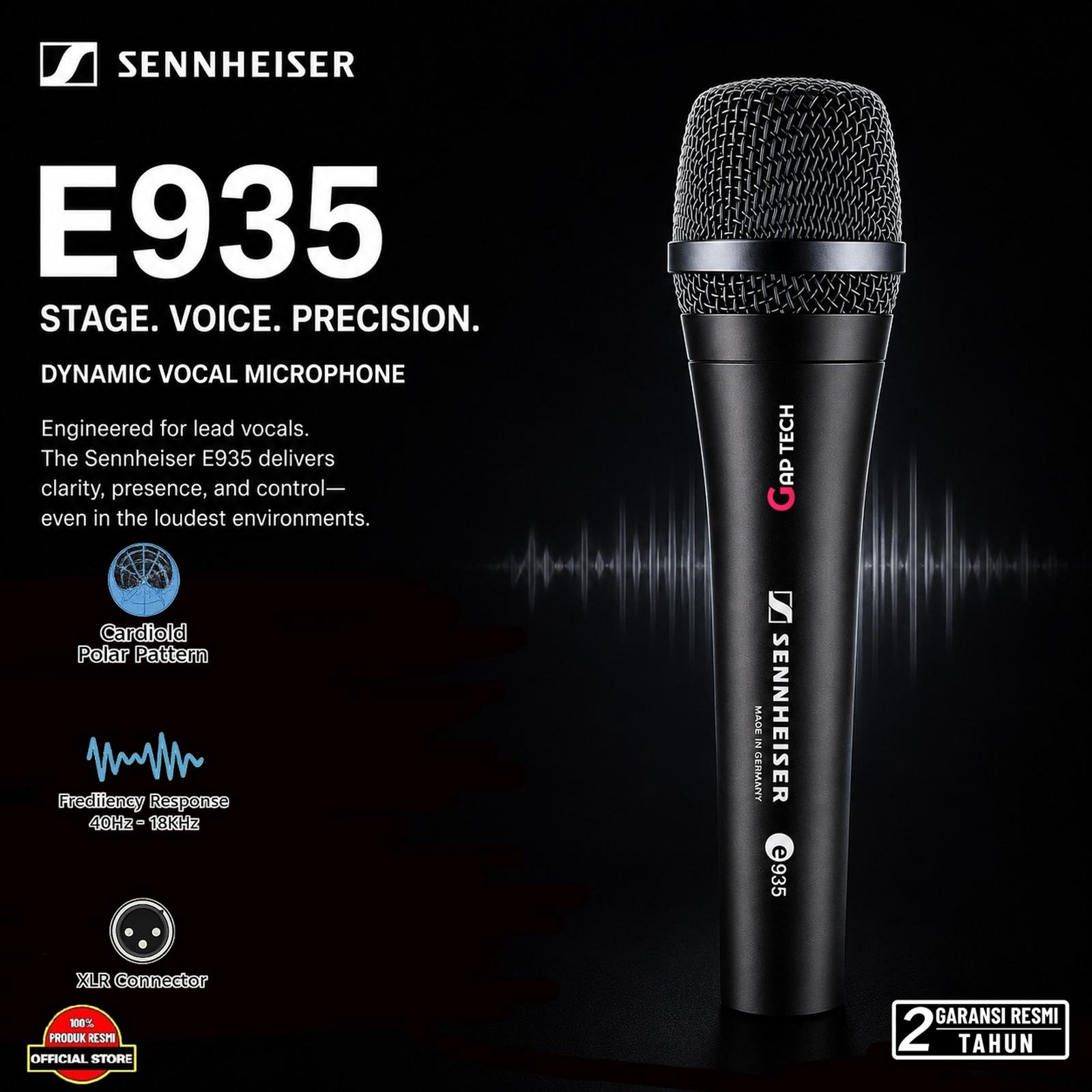 Sennheiser E 935 Dynamic Vocal Microphone Original