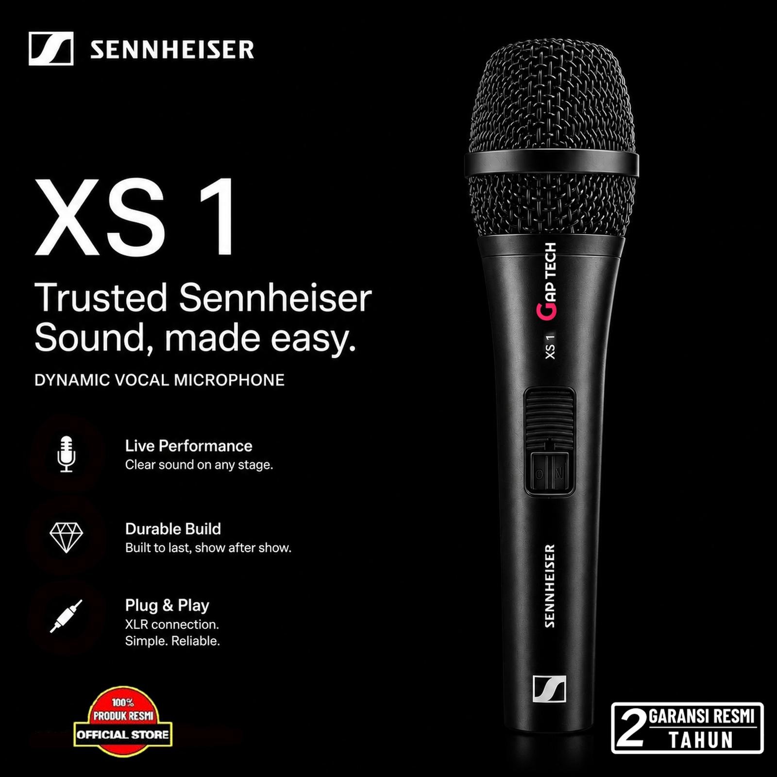 Sennheiser XS 1 Dynamic Vocal Microphone Original