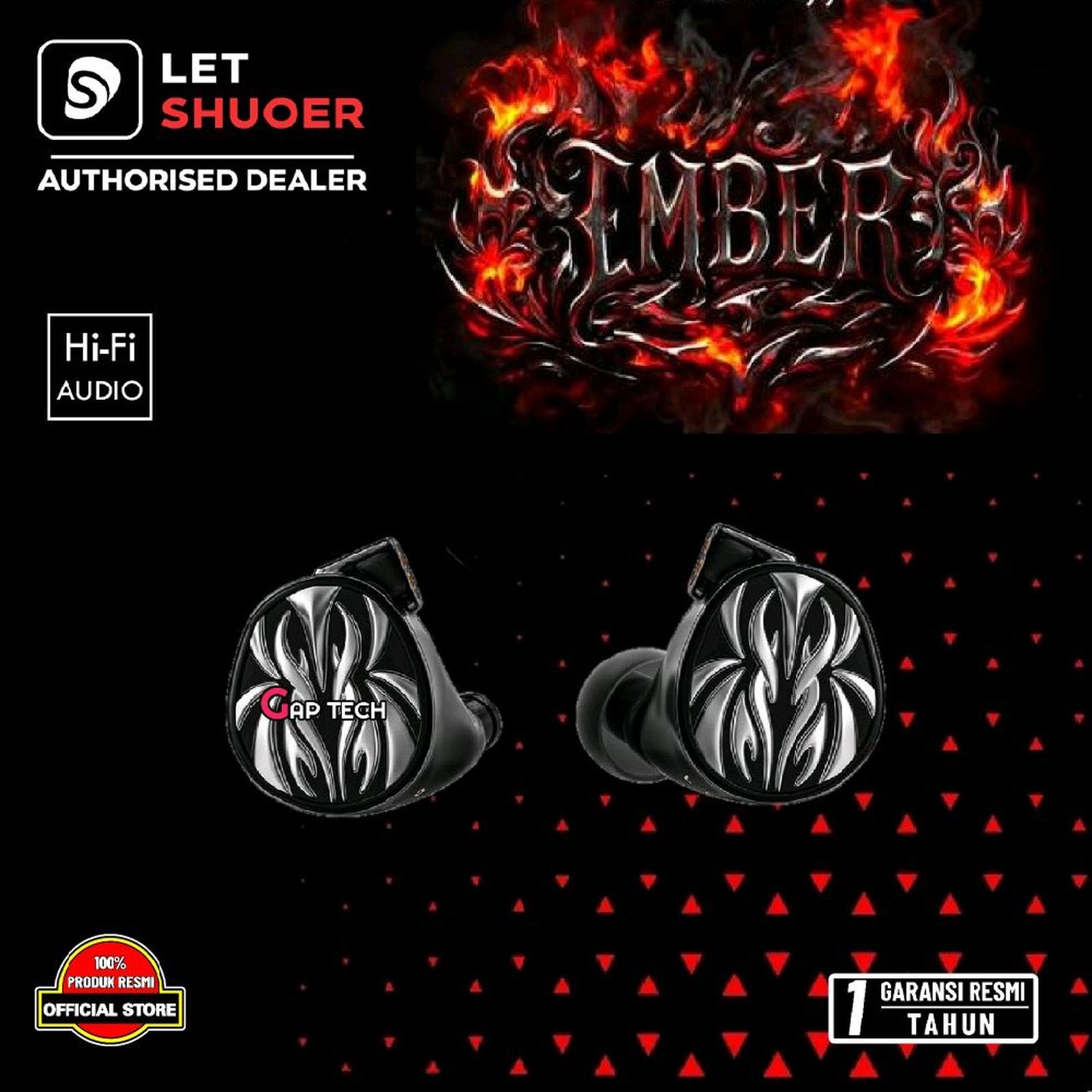 LETSHUOER Ember 14.8mm Large Flagship Planar Magnetic Hi-Fi In-Ear Monitors Earphone / IEM Original