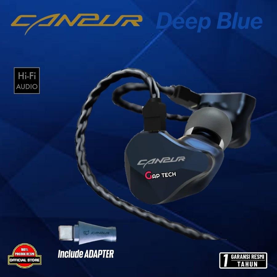 Canpur Deep Blue High Fidelity 10mm Dynamic Driver In Ear Monitor Earphone / IEM Original