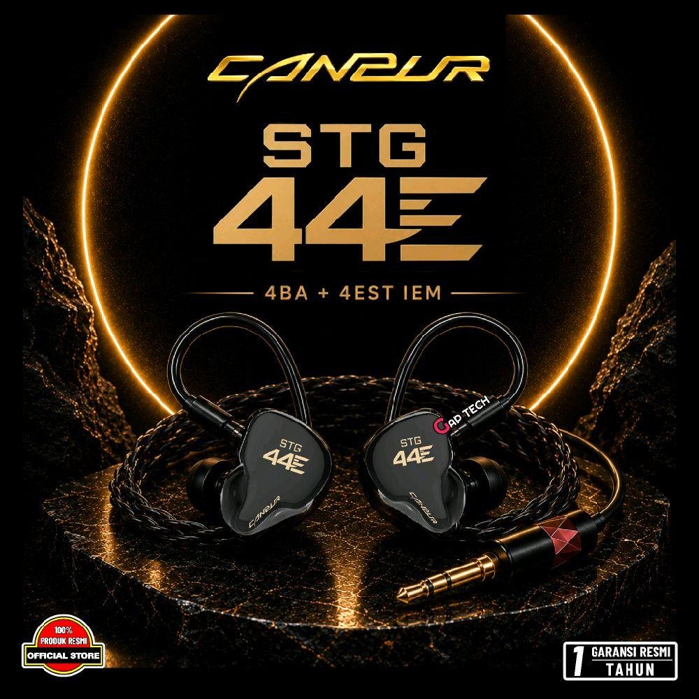 Canpur Stage Series Stage 44E / Stage44E / Stage 44 E / STG44E / STG 44E - 4BA + 4EST Professional In-Ear Monitors Earphone / IEM Original