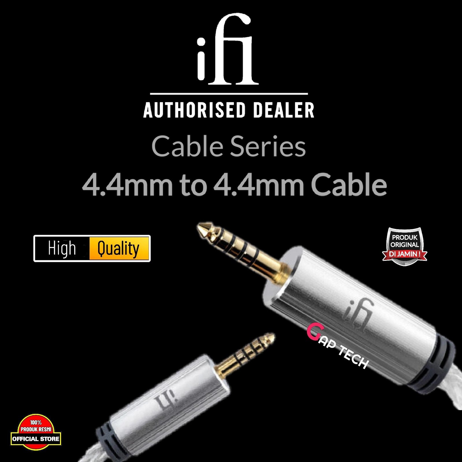 iFi Cable Series 4.4 mm to 4.4 mm HQ Balanced Male to Male Cable Original