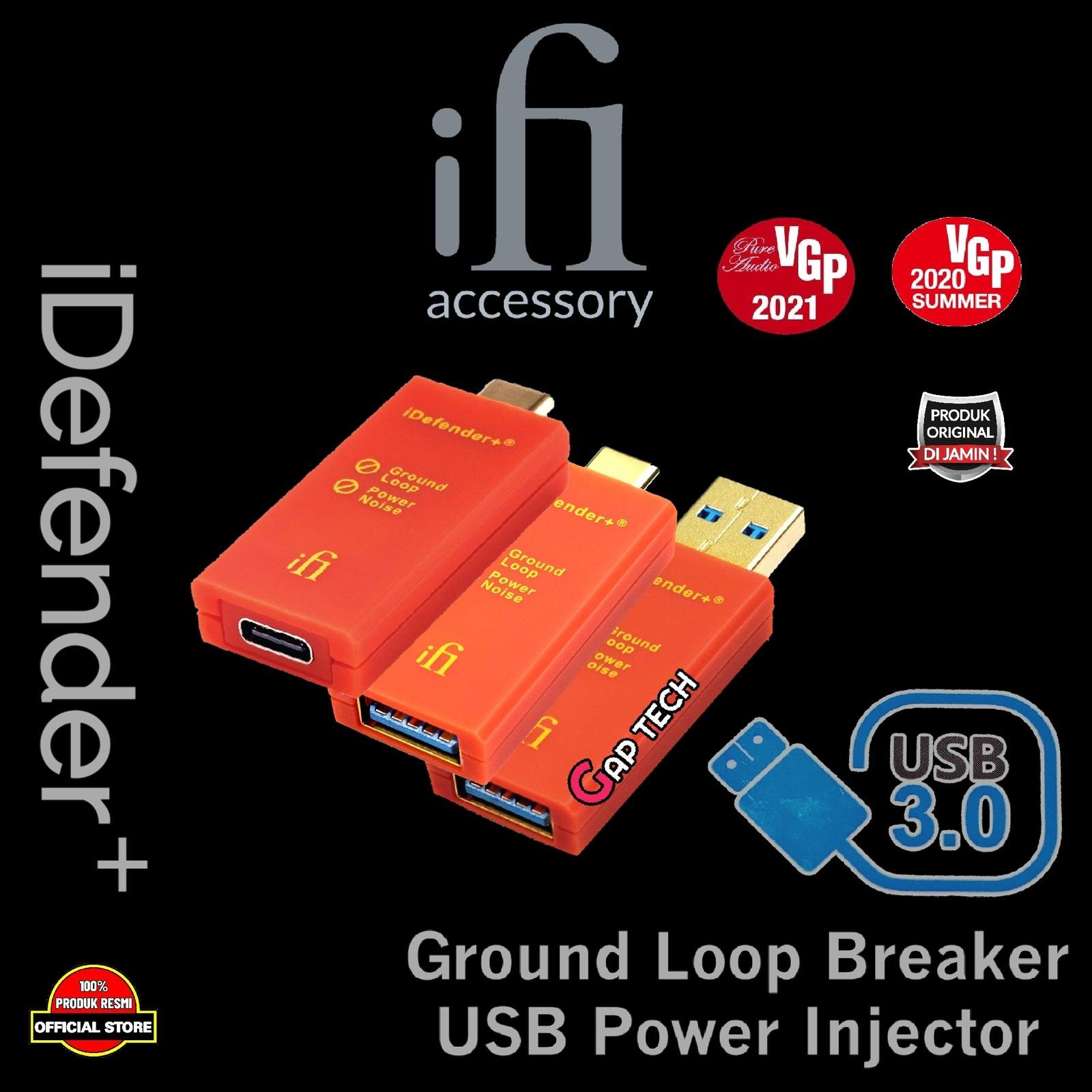 IFi iDefender + / Plus USB 3.0 Ground Loop Breaker USB Power Injector Original