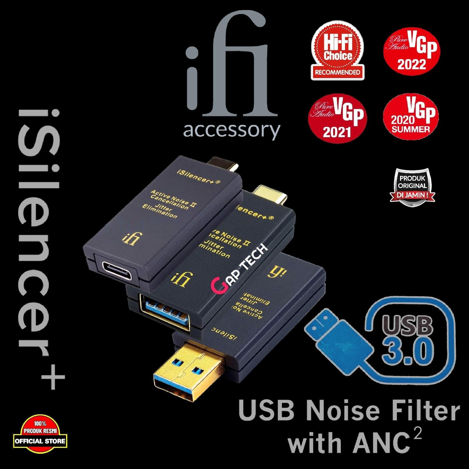 iFi iSilencer + / Plus USB 3.0 USB Noise Filter with ANC Original