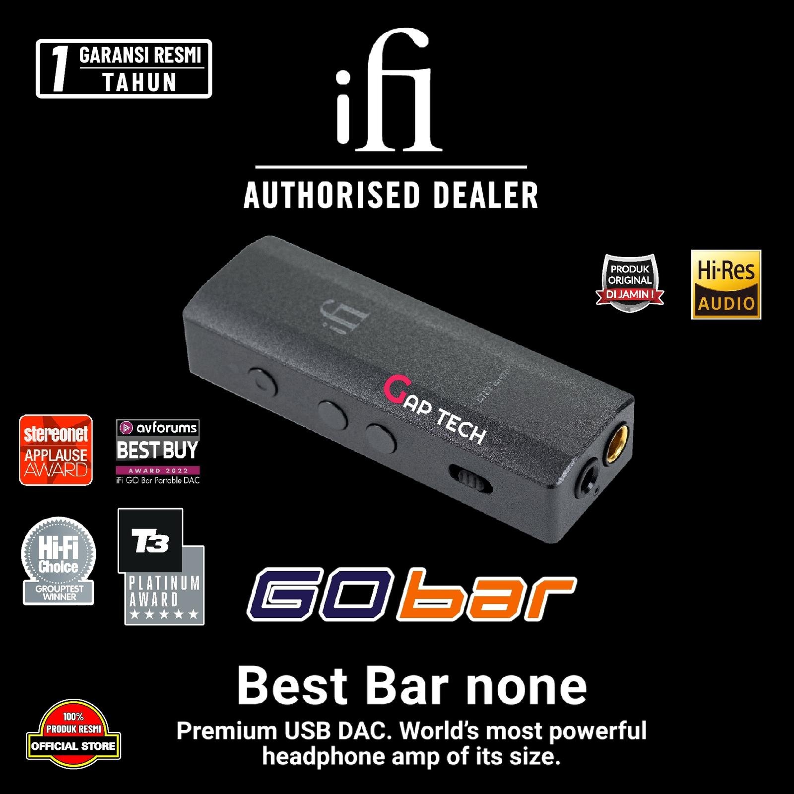 iFi Go Bar Hi-Res UltraPortable DAC / Preamp / Headphone Amp / DAC AMP Original