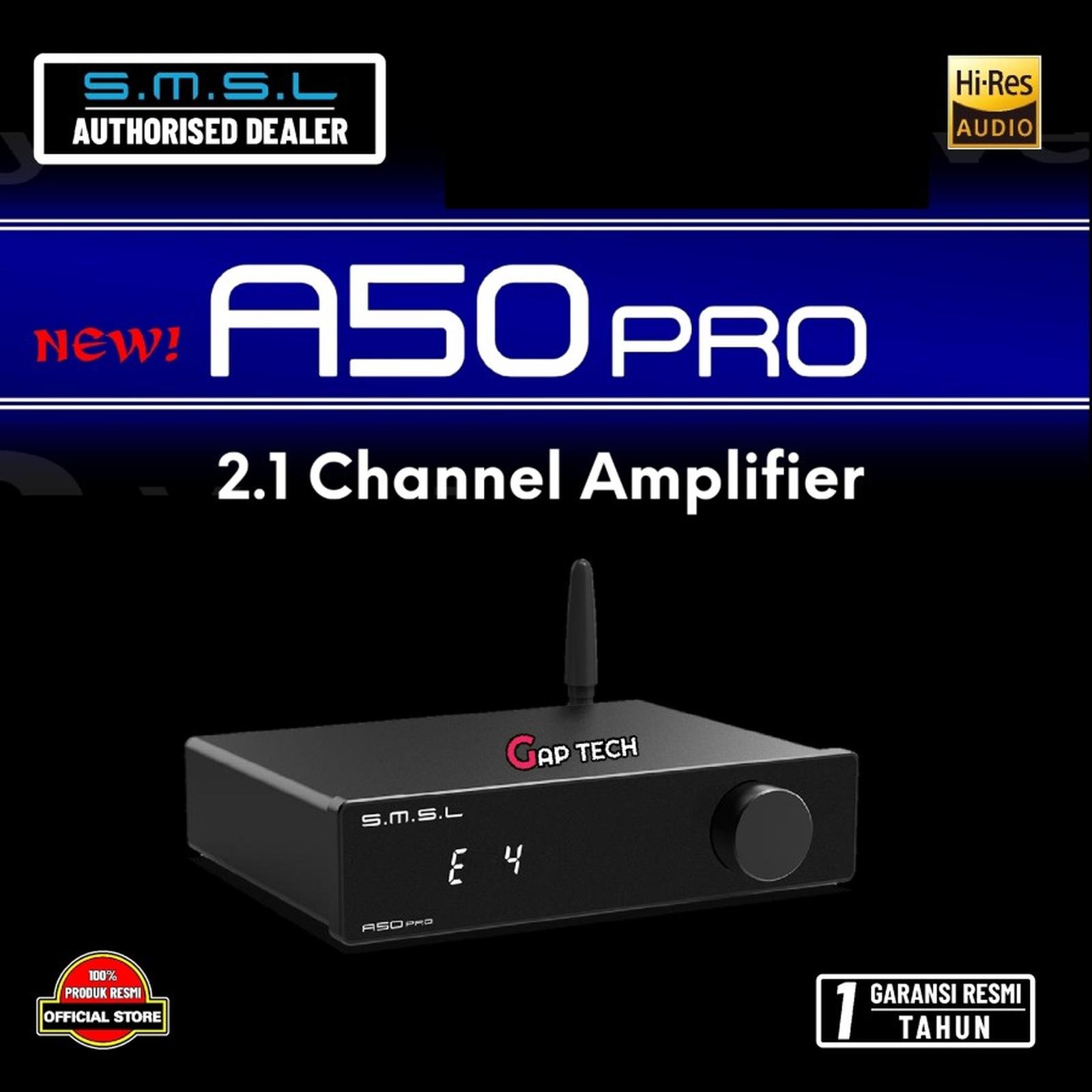 SMSL A50 Pro / A50Pro / A 50 Pro / A-50 Pro Hi-Res 2.1 Channel Power Amplifiers with Dual MA12070P Original