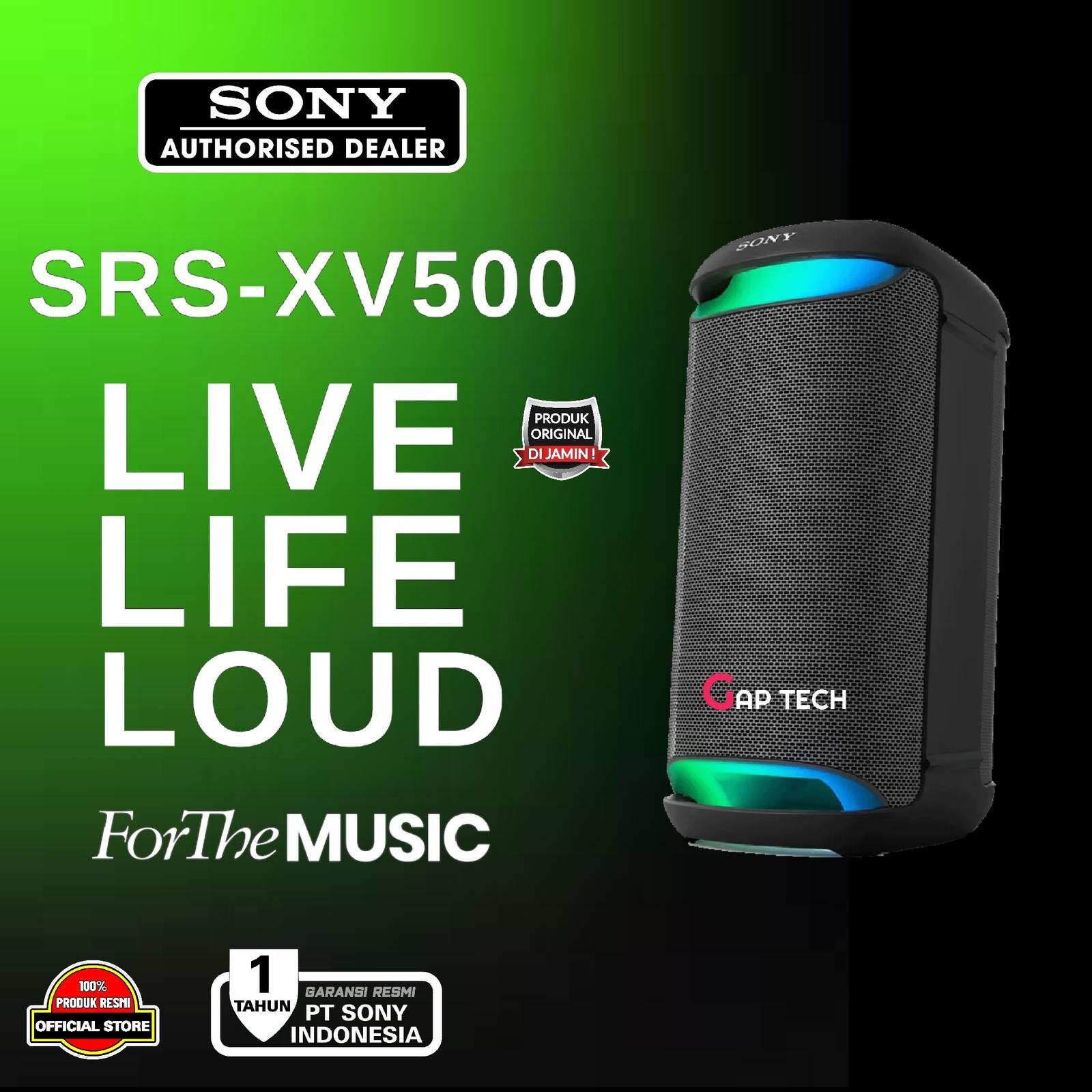 Sony SRS-XV500 / SRS XV500 / SRS XV 500 X-Series Wireless Bluetooth Party Speaker with Powerful Sound and MEGA BASS Original