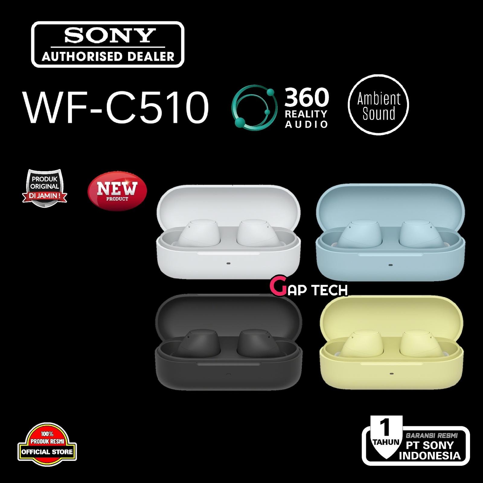 Sony WF-C510 / WF C510 / WFC510 Ultra Compact Truly Wireless Earbuds / TWS Original