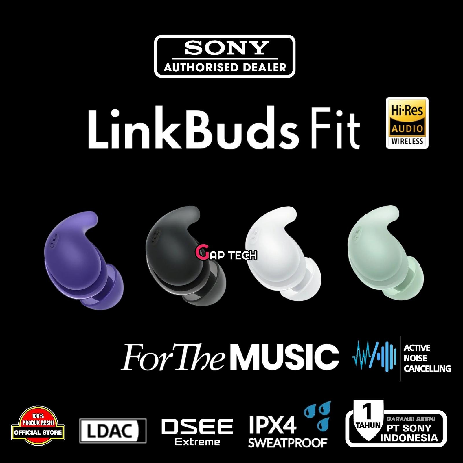 Sony LinkBuds Fit / Link Buds Fit WF LS910N / WF LS 910N Truly Wireless Noise Canceling Earbud Headphones / TWS Original