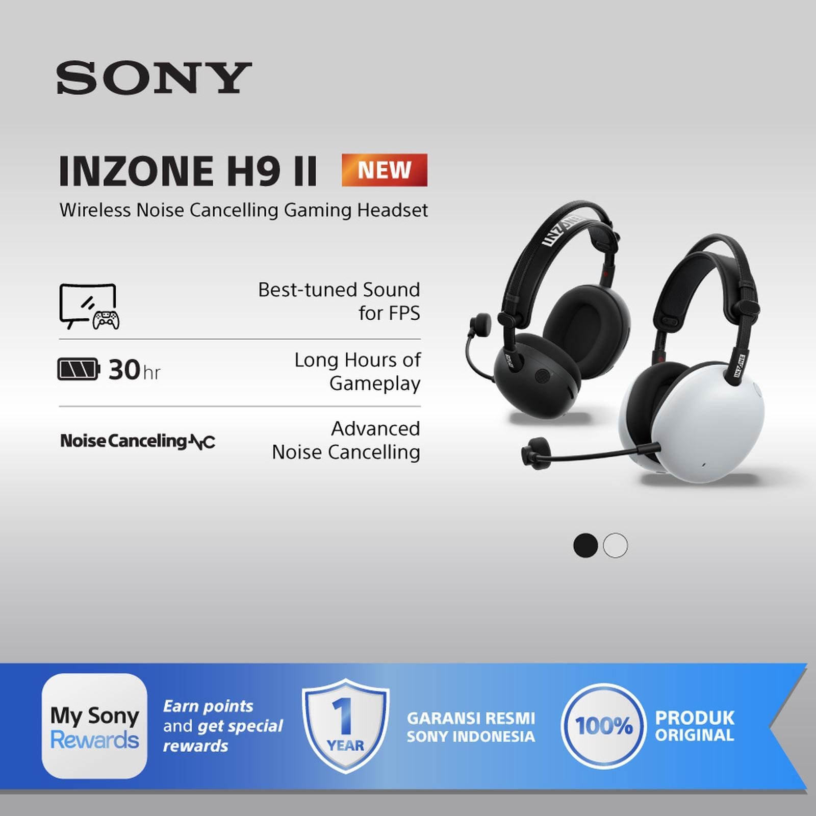 SONY INZONE H9 II Wireless Noise Cancelling Gaming Headset Original