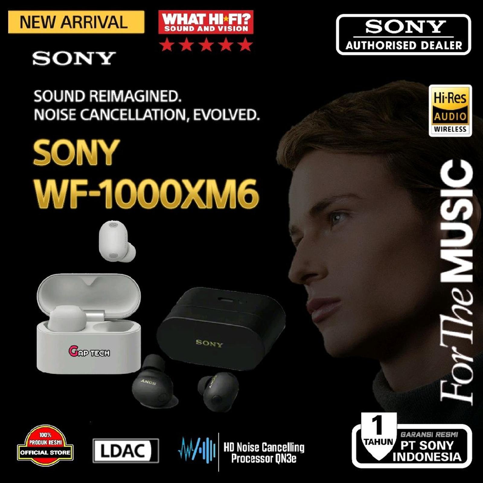 Sony WF 1000XM6 / WF-1000XM6 / WF 1000X M6 / WF1000XM6 Successor WF 1000xM5 - The Best Truly Wireless Noise Cancelling Earbuds / TWS Original