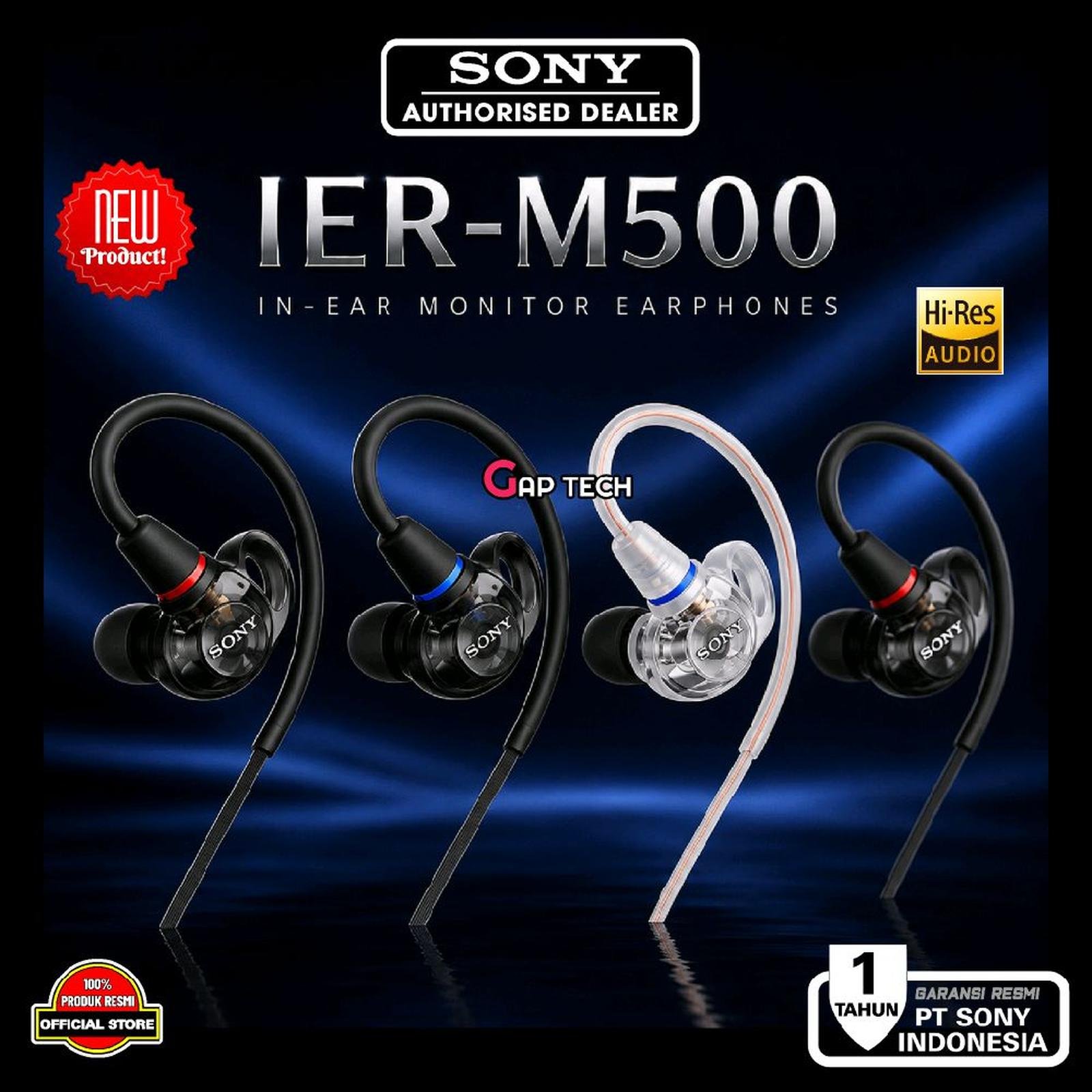 Sony IER-M500 / IER M500 / IER M 500 / IERM500 - Wired In-Ear Monitor Earphones / IEM Original