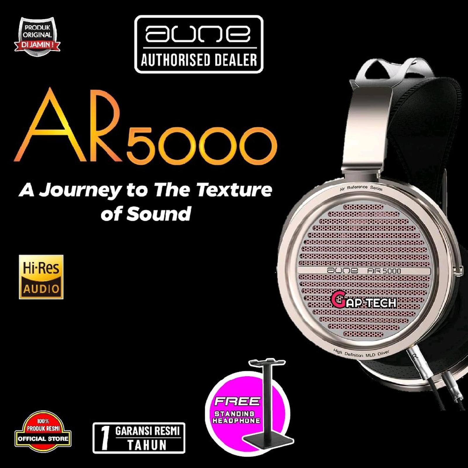 Aune AR5000 / AR 5000 Hi-Res Open-Back Headphone with MLD Driver Original