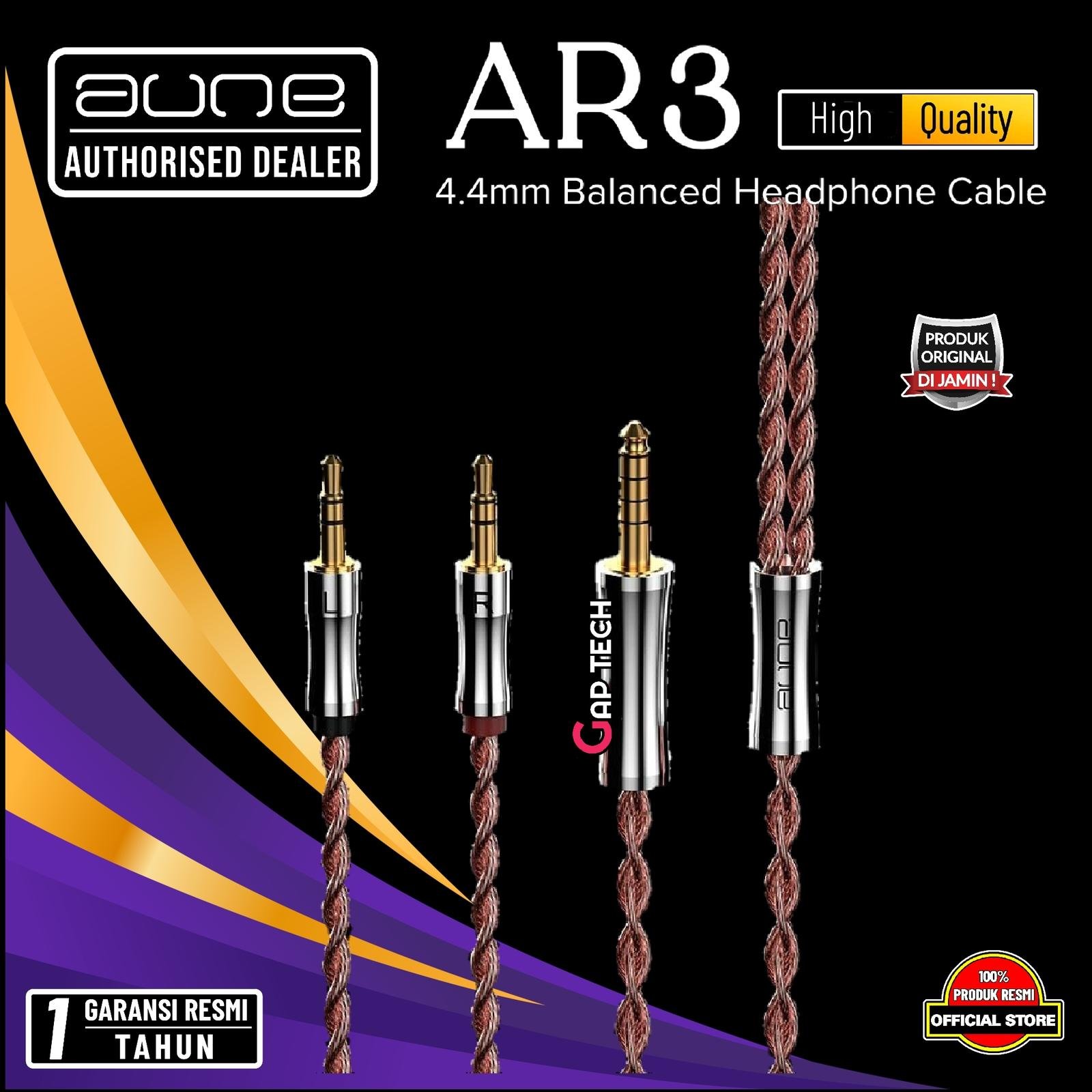 Aune AR3 / AR 3 / AR-3 High Purity 4.4mm Balanced Headphone Cable Original