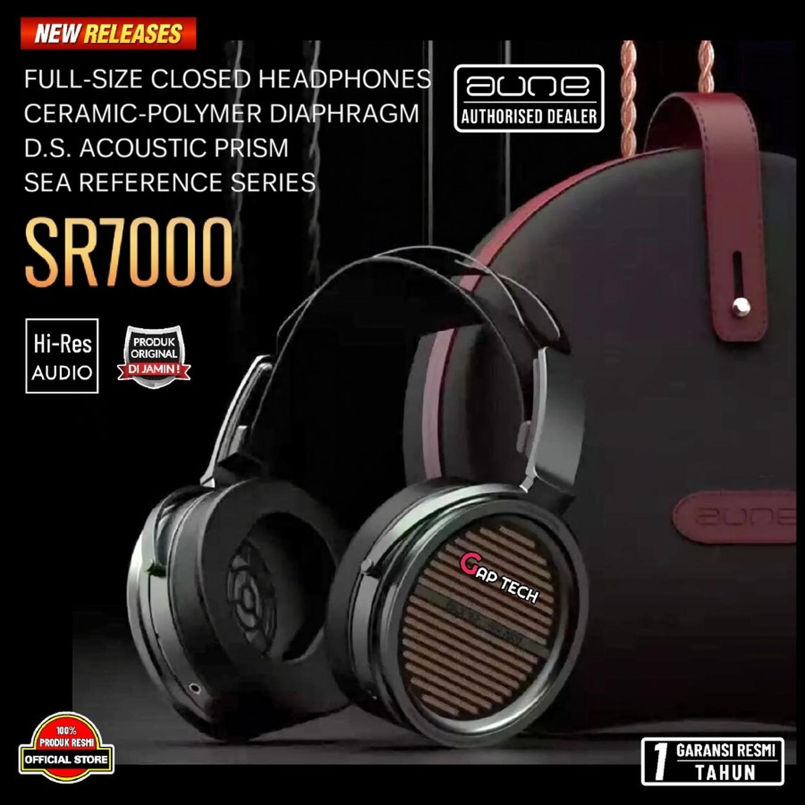 Aune SR7000 / SR 7000 / SR-7000 Butterfly Wired High Sound Quality HiFi Closed End Headphone Original