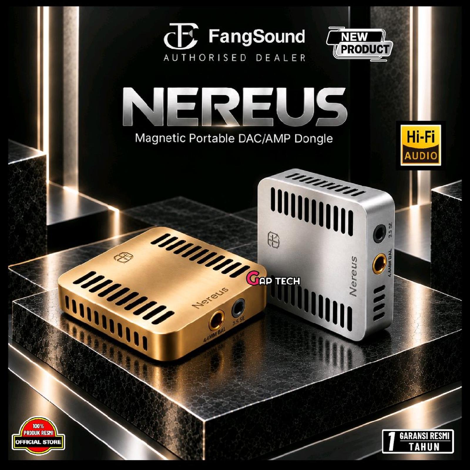 FangSound Nereus Portable Dongle Magnetic Portable DAC Headphone Amplifier / DAC Amp Original