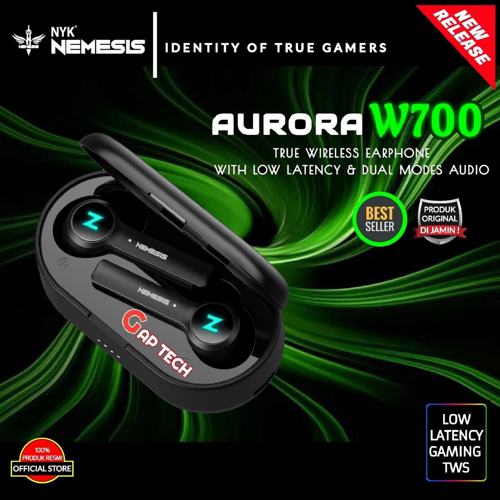 NYK AURORA W700 / W 700 / W-700 True Wireless Earphones / TWS Original